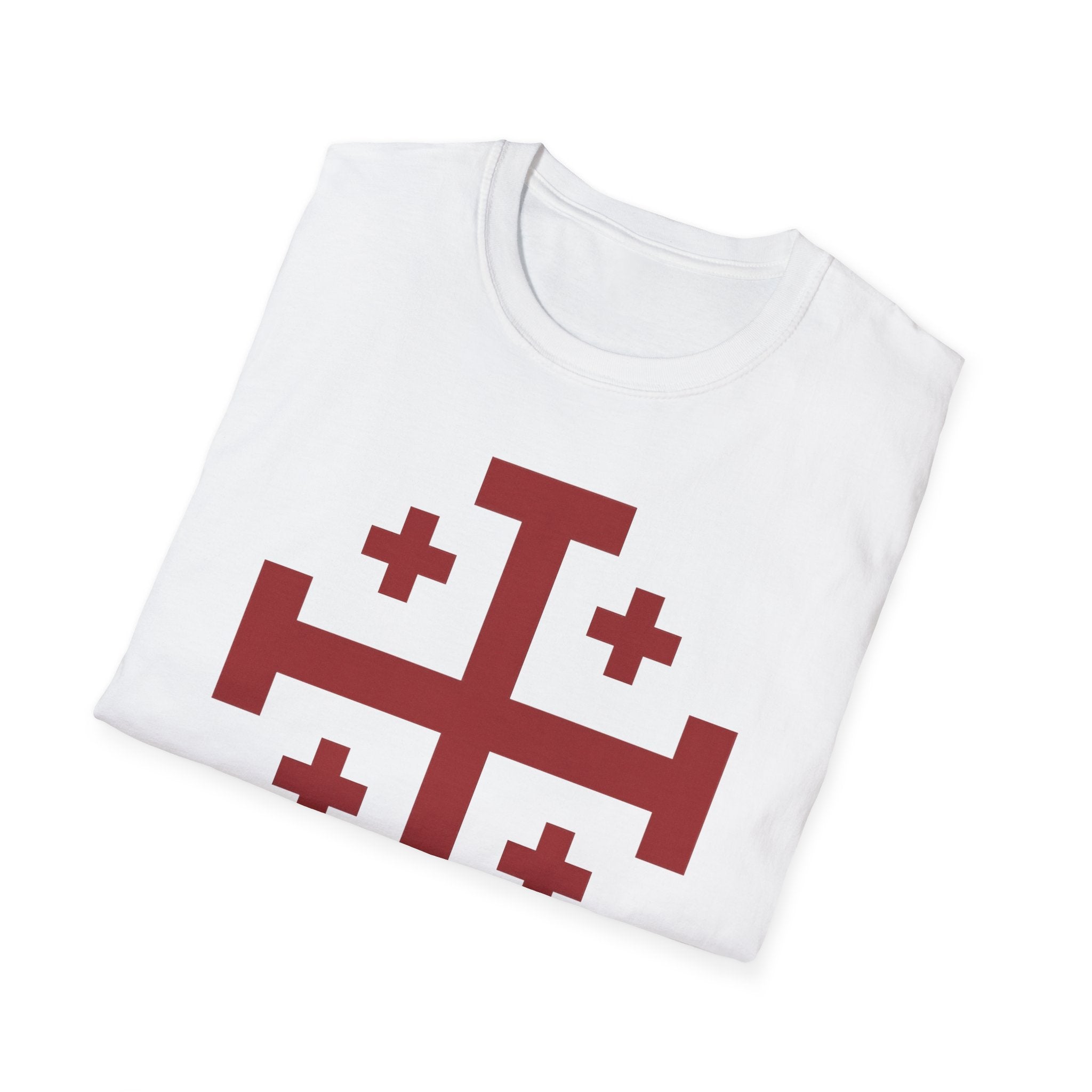 Cross of Jerusalem Red Design Softstyle T-Shirt