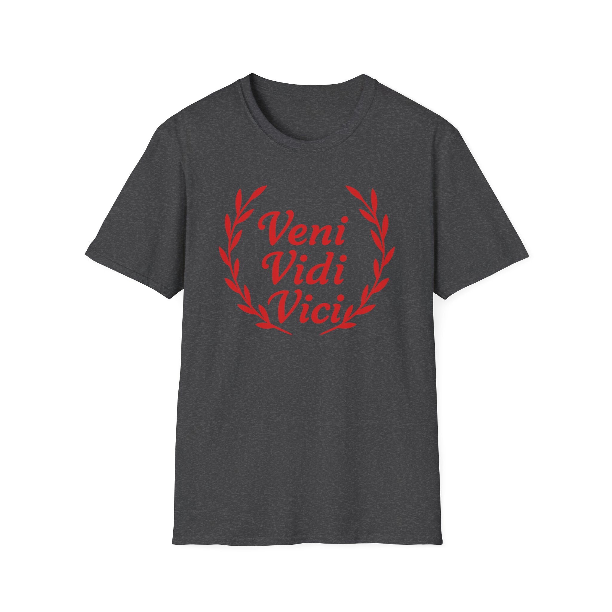 Veni Vidi Vici Light Red Design Softstyle Cotton T-Shirt