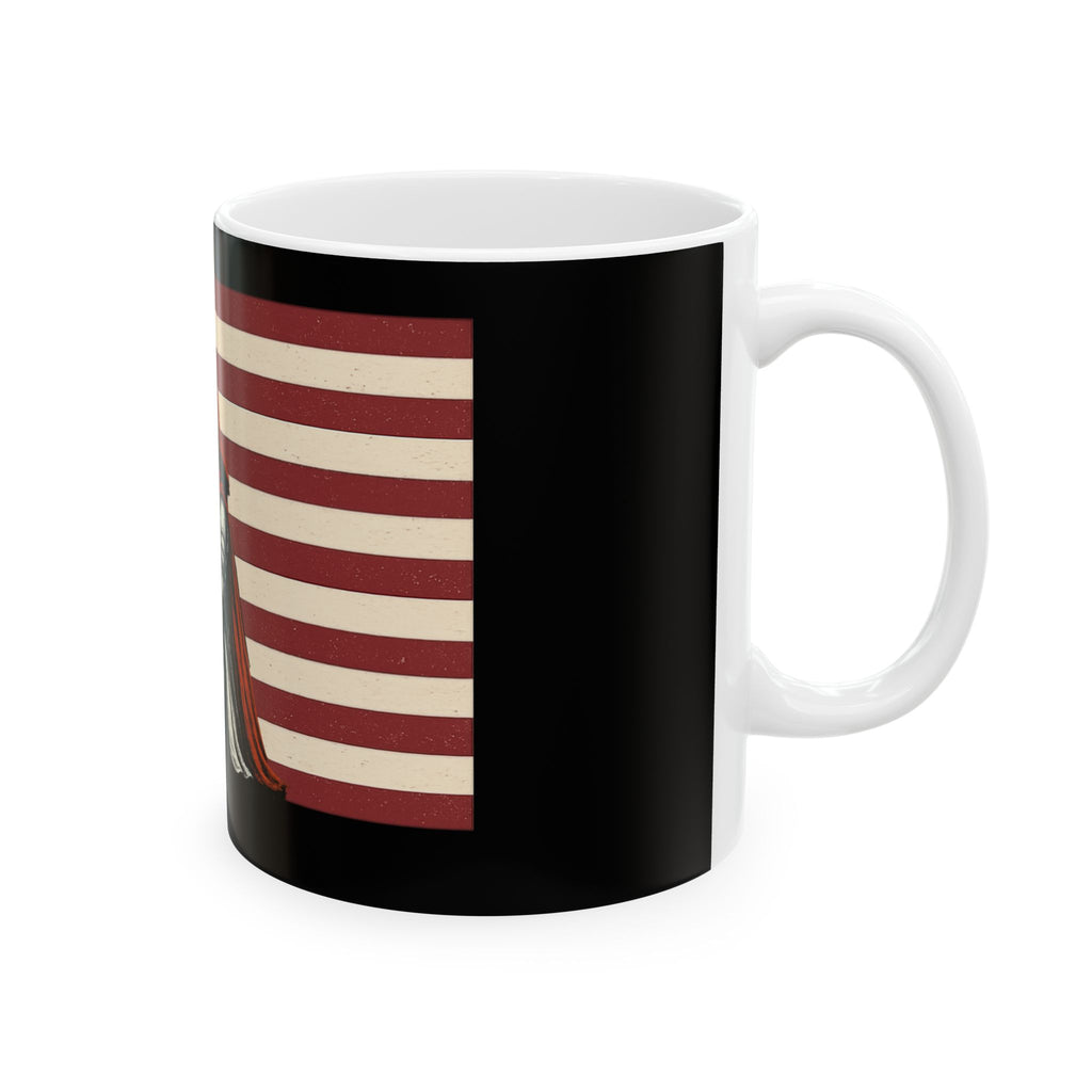 Patriotic Crusader Knight American Crusader Ceramic Mug