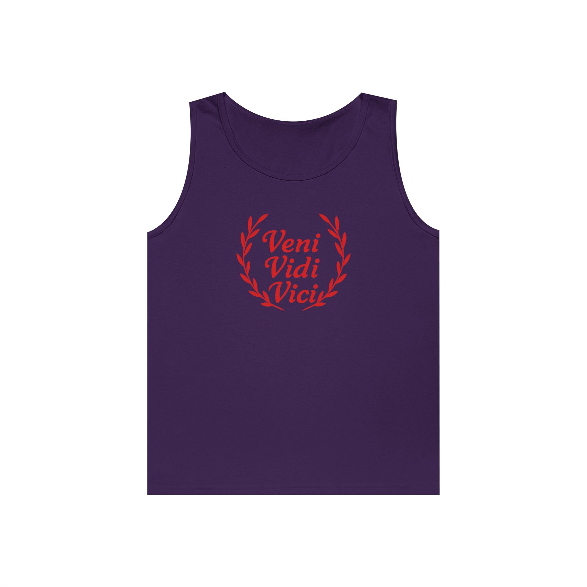 Veni Vidi Vici Light Red Design Unisex Heavy Cotton Tank Top