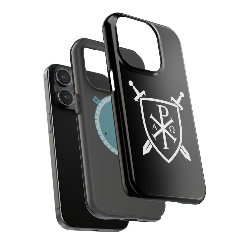 Swords and Shield Pi Chi Rho Graphic Design Magnetic Impact-Resistant Cases