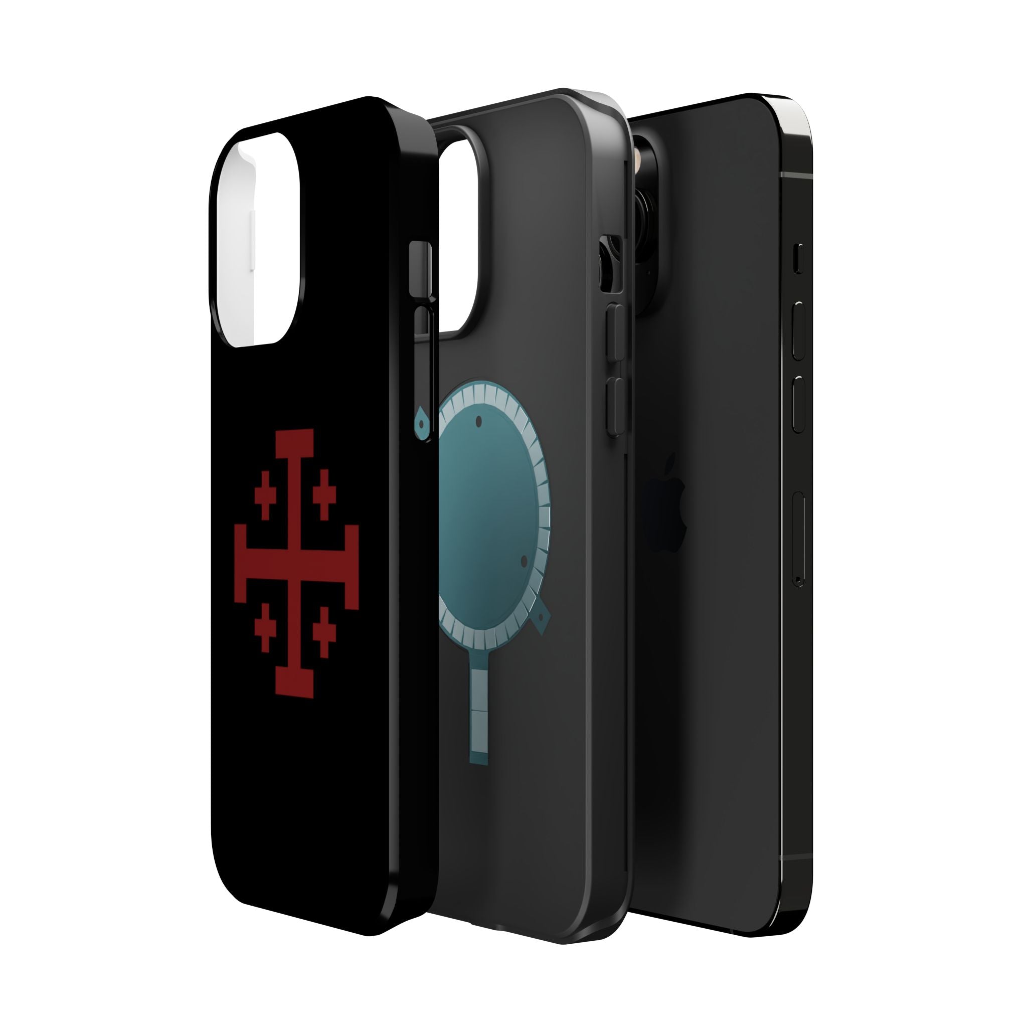Cross Of Jerusalem Red Design Magnetic Impact-Resistant Cases