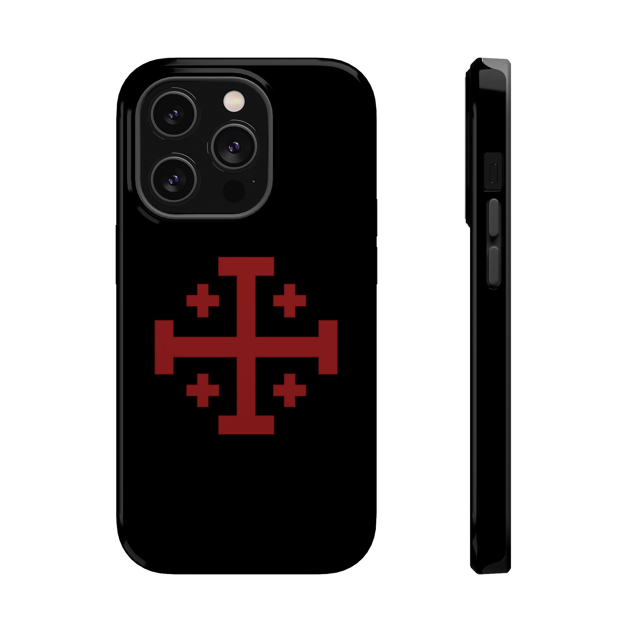 Cross Of Jerusalem Red Design Magnetic Impact-Resistant Cases
