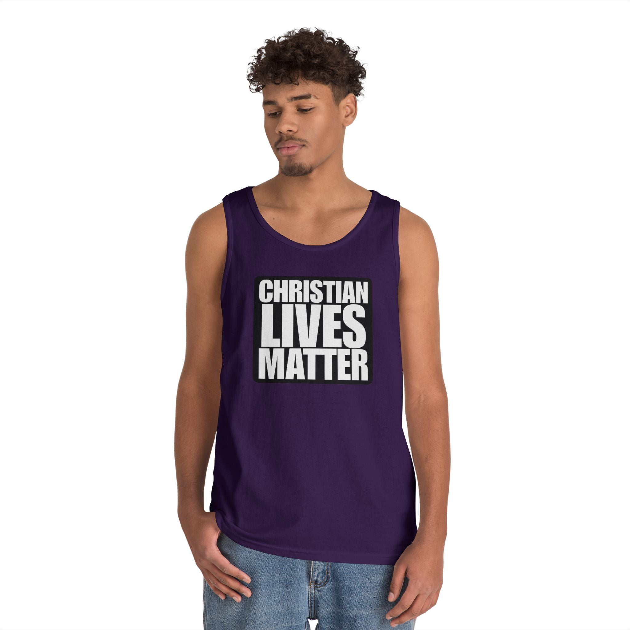 Christian Lives Matter Alt Design Heavy Cotton Tank Top