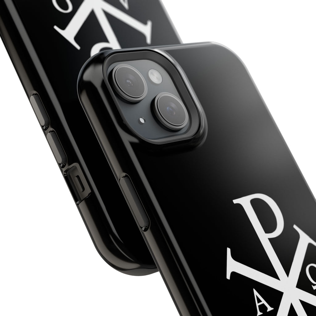 Pi Chi Rho White Design Magnetic Impact-Resistant Cases