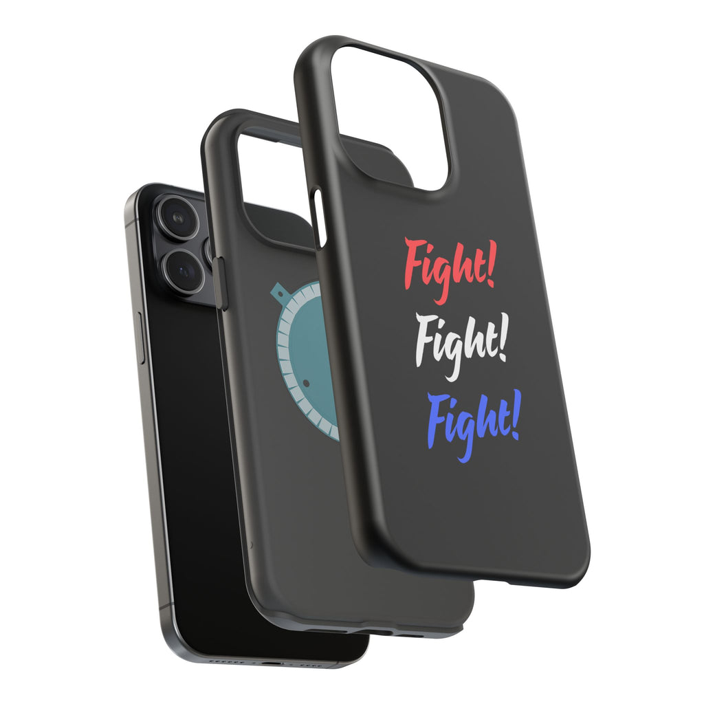 Magnetic Phone Cases, Motivational Phone Cover, Fight! Fight! Fight! Case, Personalized Phone Accessory, Unique Gift for Fighters