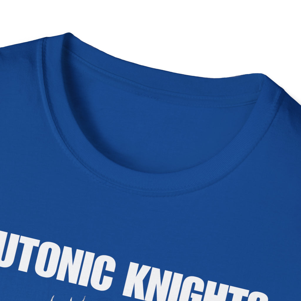 Teutonic Knight With Aura and "Teutonic Knights" Text Soft Style Cotton Shirt T-Shirt