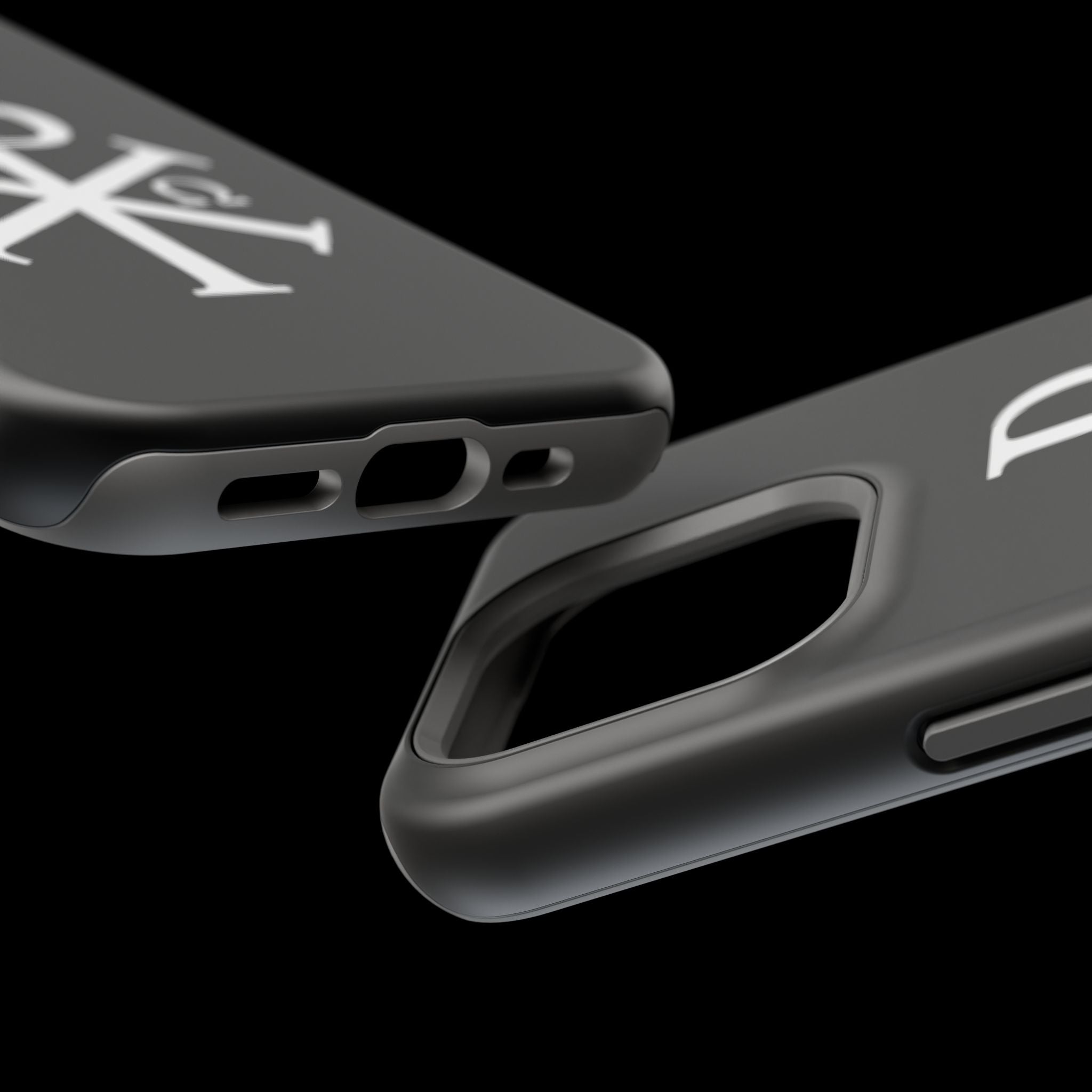 Pi Chi Rho White Design Magnetic Impact-Resistant Cases