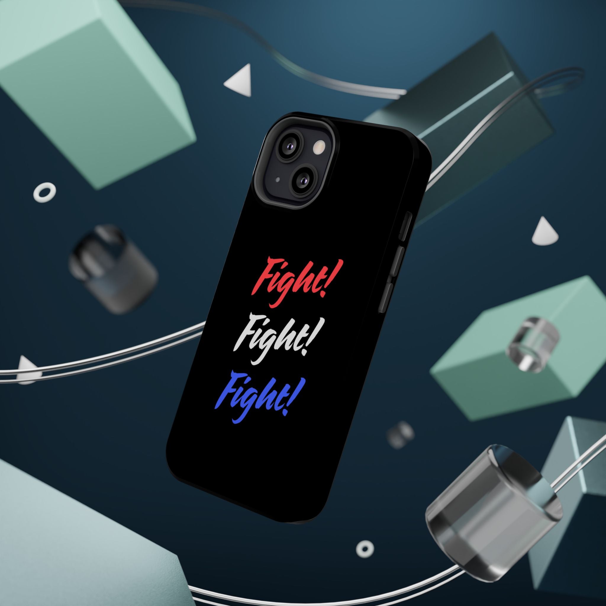 Magnetic Phone Cases, Motivational Phone Cover, Fight! Fight! Fight! Case, Personalized Phone Accessory, Unique Gift for Fighters