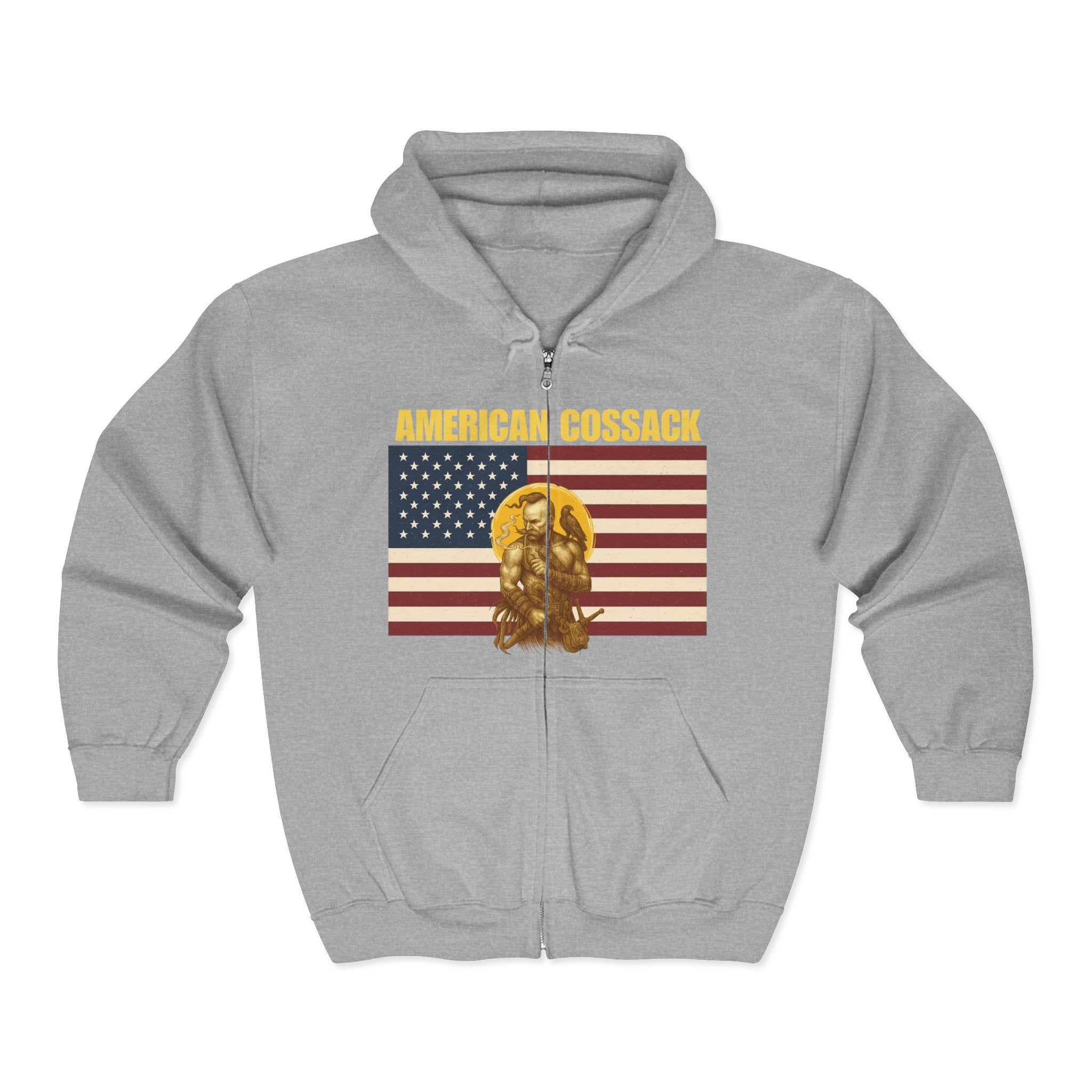 American Cossack Alt Design Full Zip Hoodie