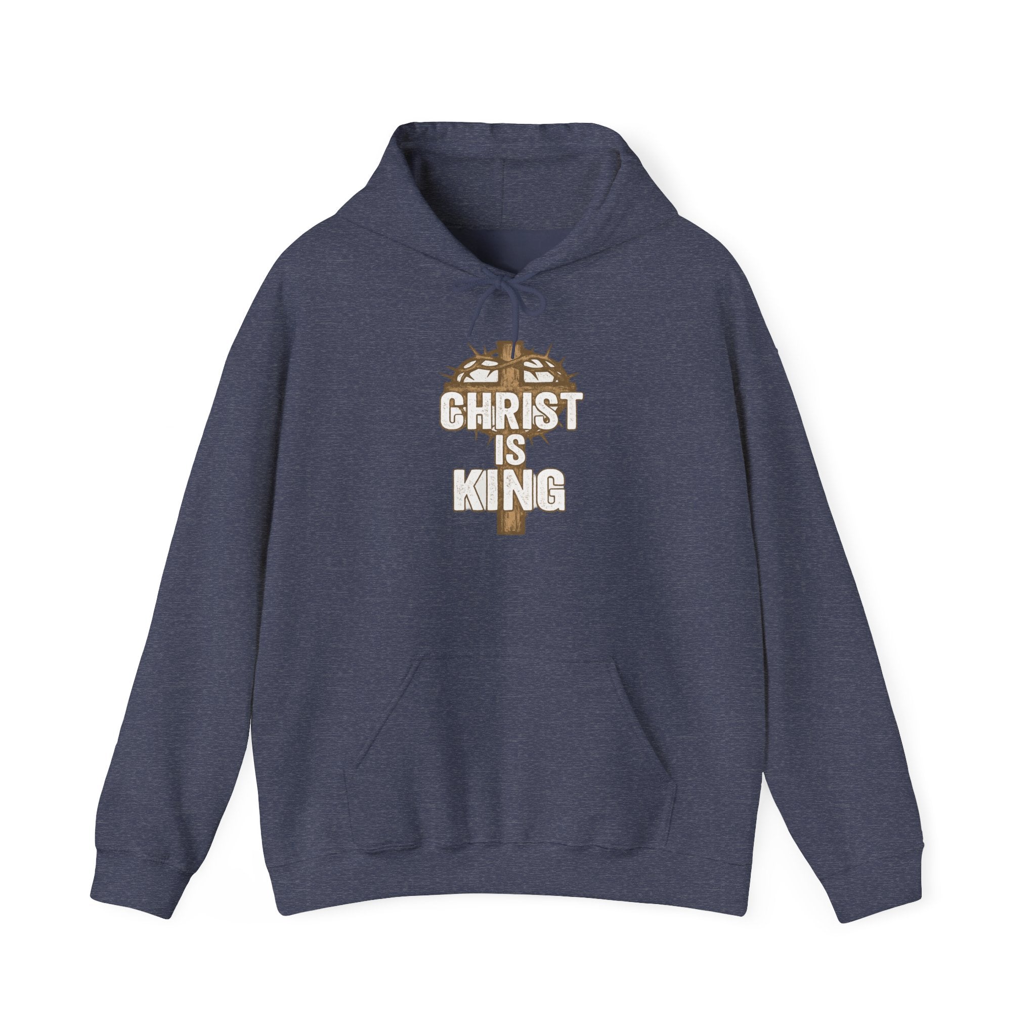 Christ is King Hooded Crucifix Sweatshirt