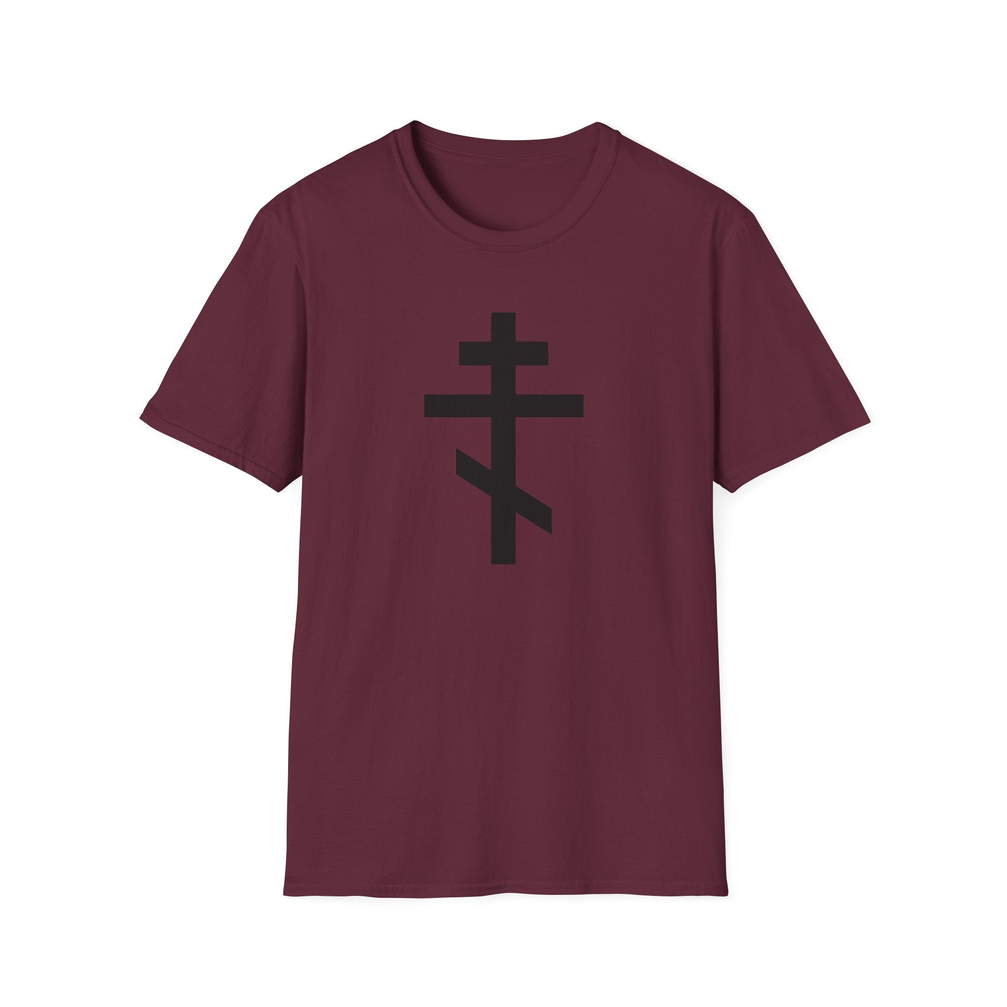 Crucifix Black Unisex Cotton Softstyle T-Shirt