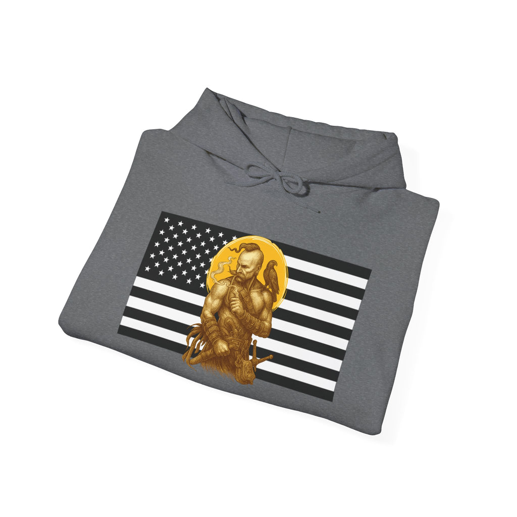 American Cossack Graphic Only Pull Over Hoodie Sweatshirt