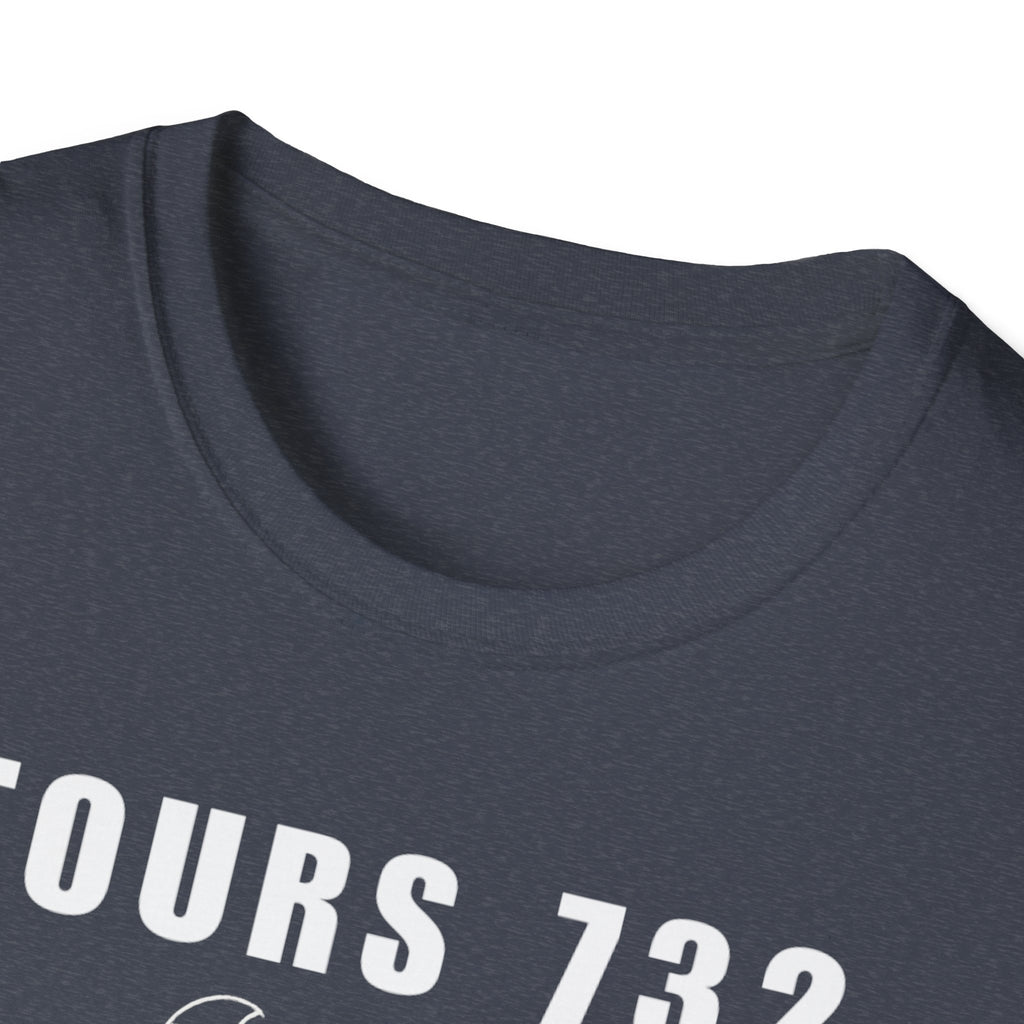 Tours 732 Charles "The Hammer" Martel "TOURS 732" Text Graphic Unisex Softstyle T-Shirt