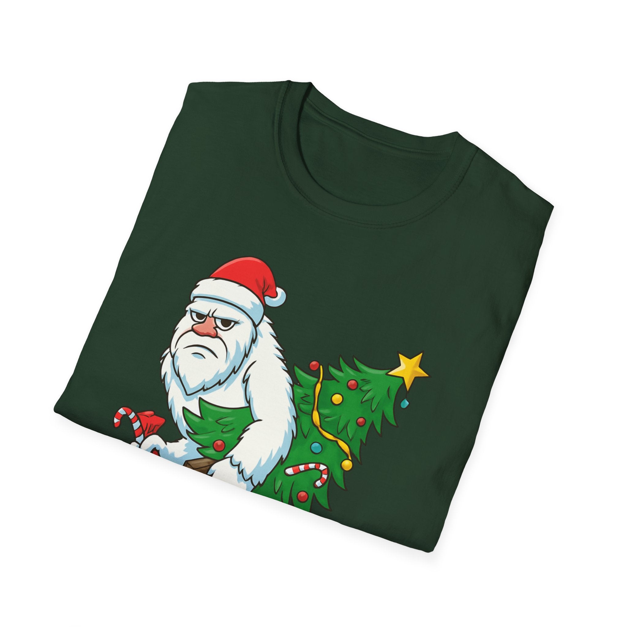 Yeti Stole Christmas T-Shirt | Funny Holiday Tee | Festive Unisex Cotton Shirt
