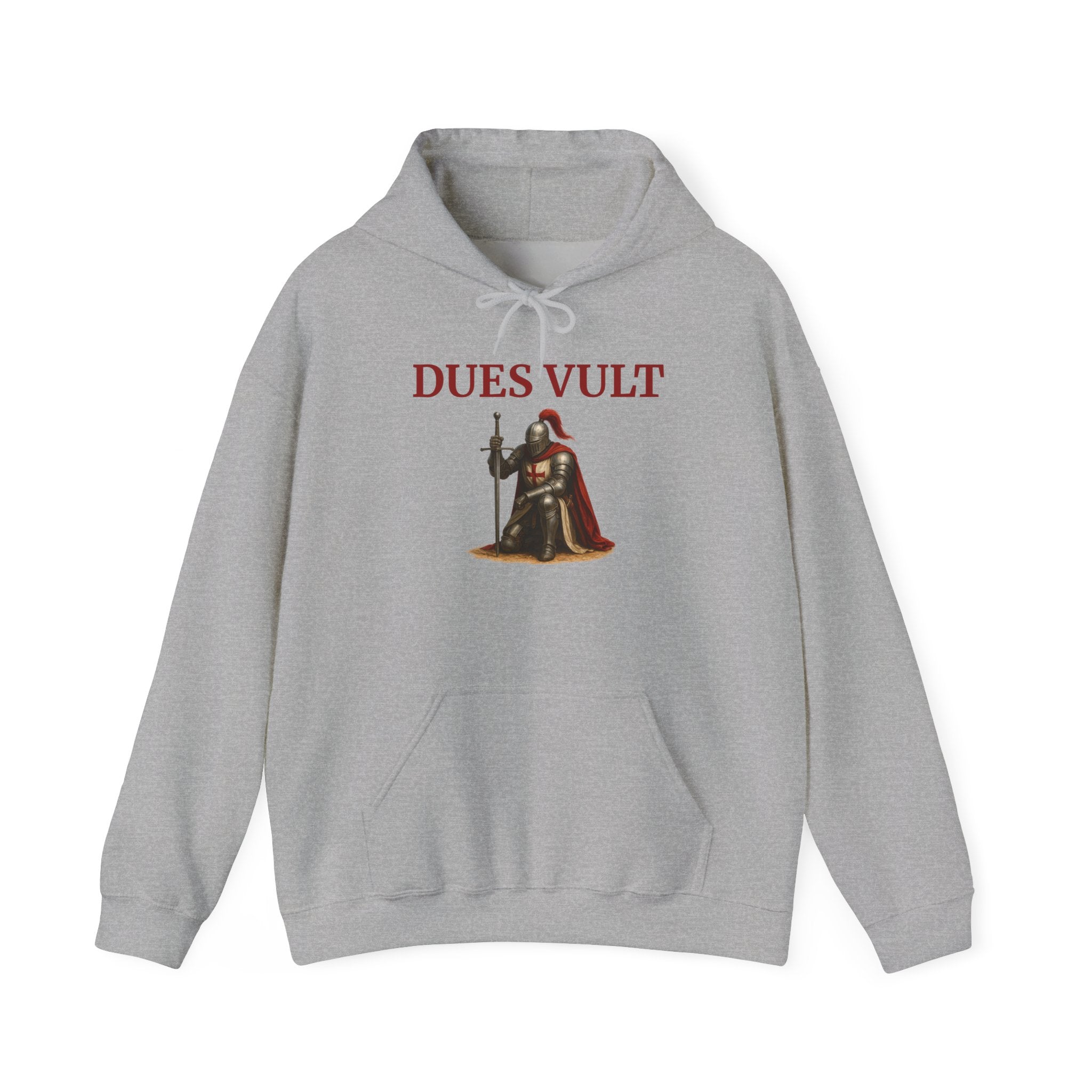 Medieval Knight Crusader Dues Vult Hoodie