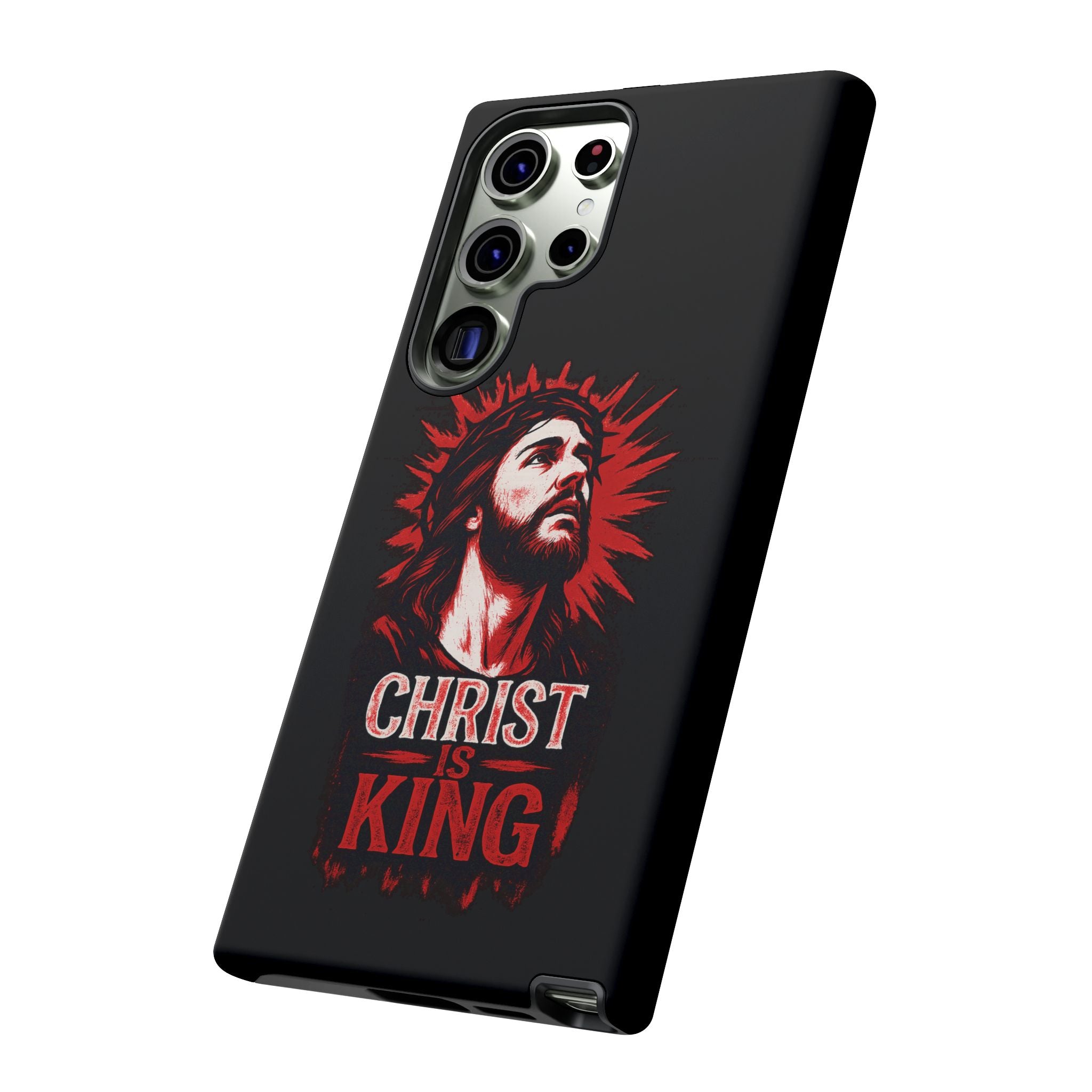 Christ is King Phone Case, Tough Phone Cover for Christian Faith