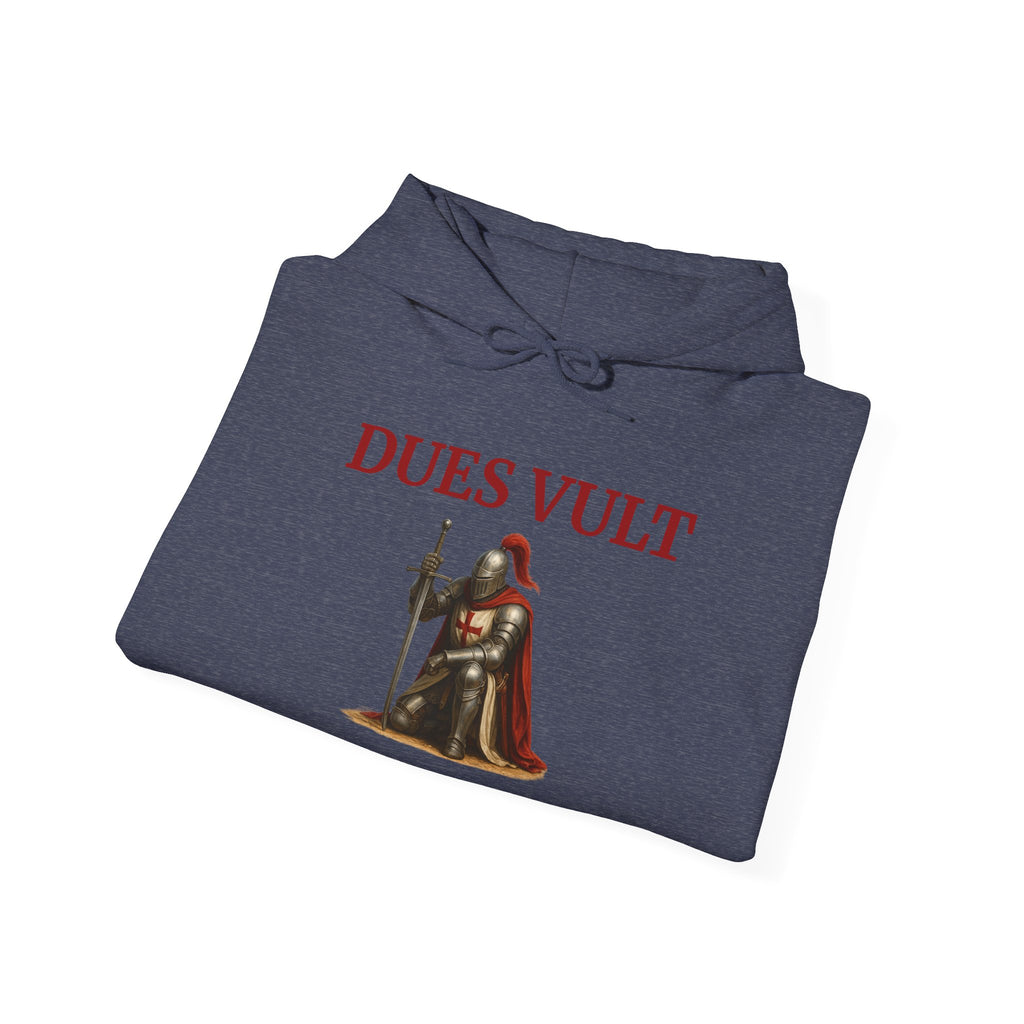 Medieval Knight Crusader Dues Vult Hoodie