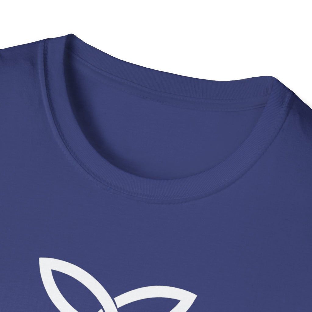 White Frankish Cross Graphic Softstyle Cotton T-Shirt