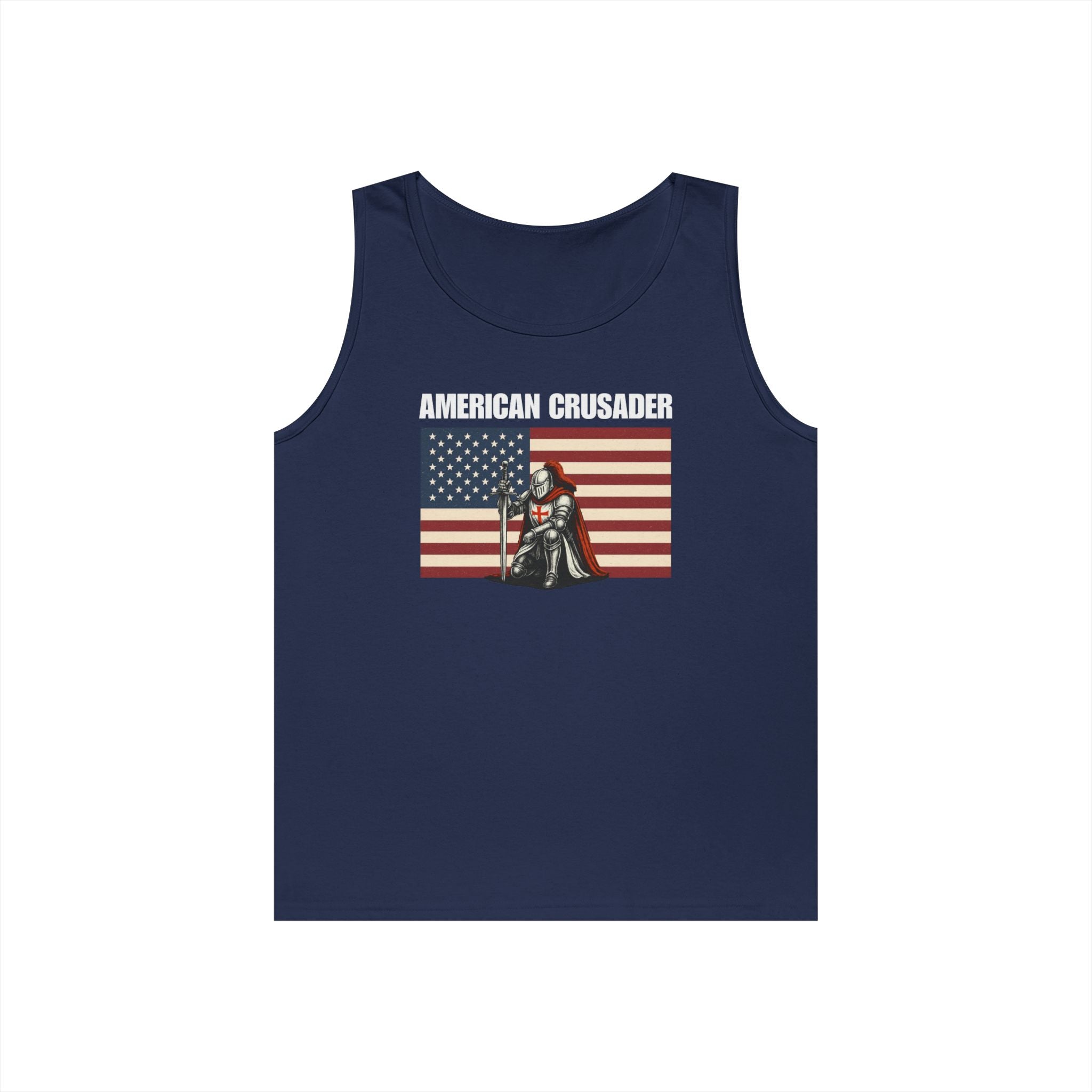 American Crusader Alt Color Design Heavy Cotton Tank Top