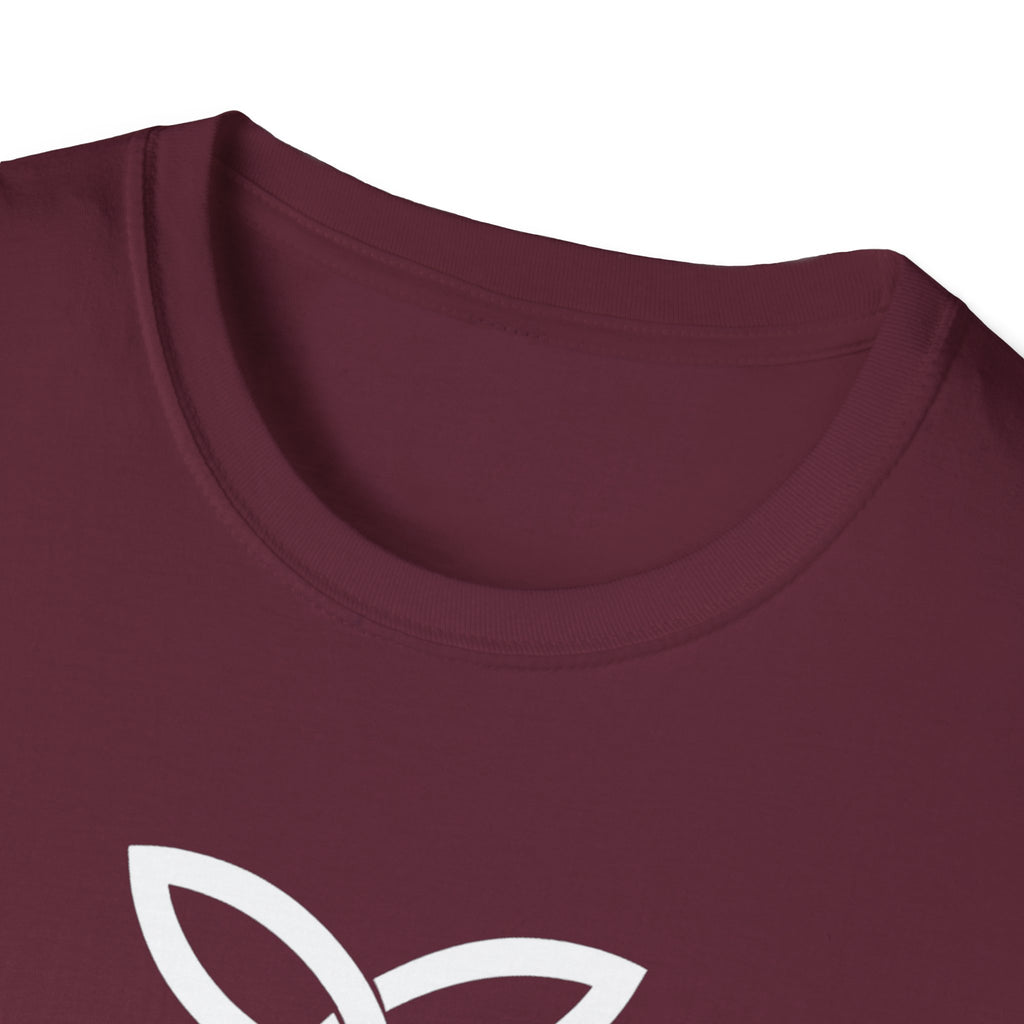 White Frankish Cross Graphic Softstyle Cotton T-Shirt