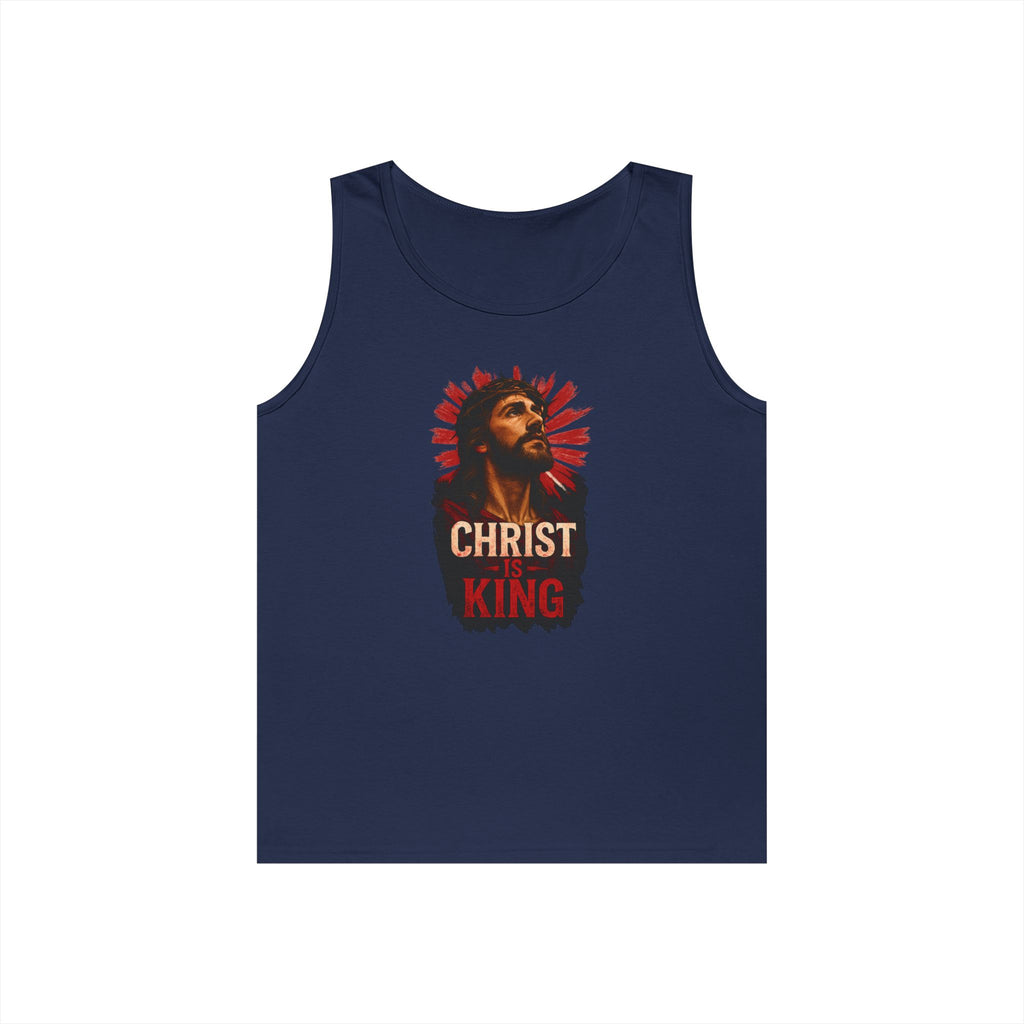 Christ is King Heavy Cotton Tank Top