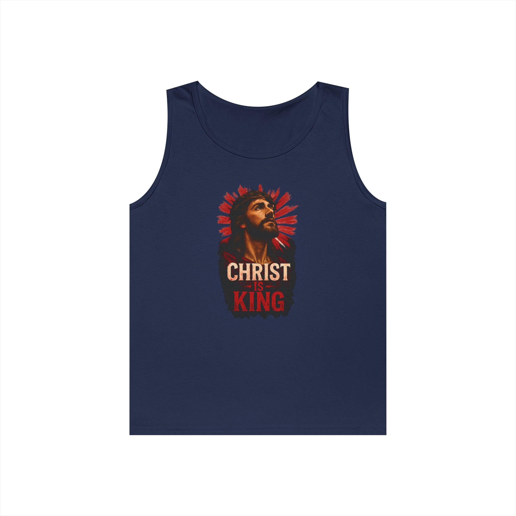 Christ is King Heavy Cotton Tank Top