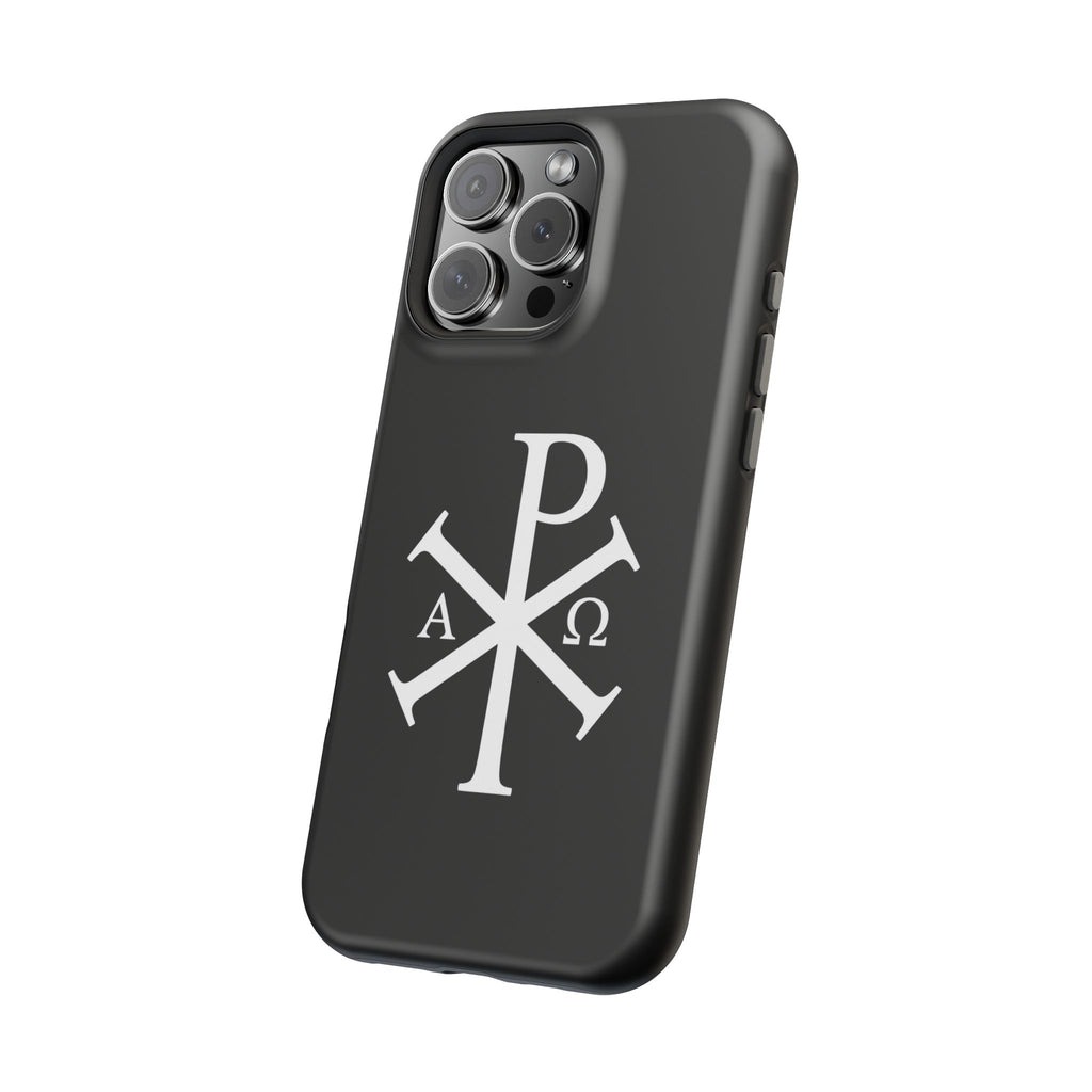Pi Chi Rho White Design Magnetic Impact-Resistant Cases