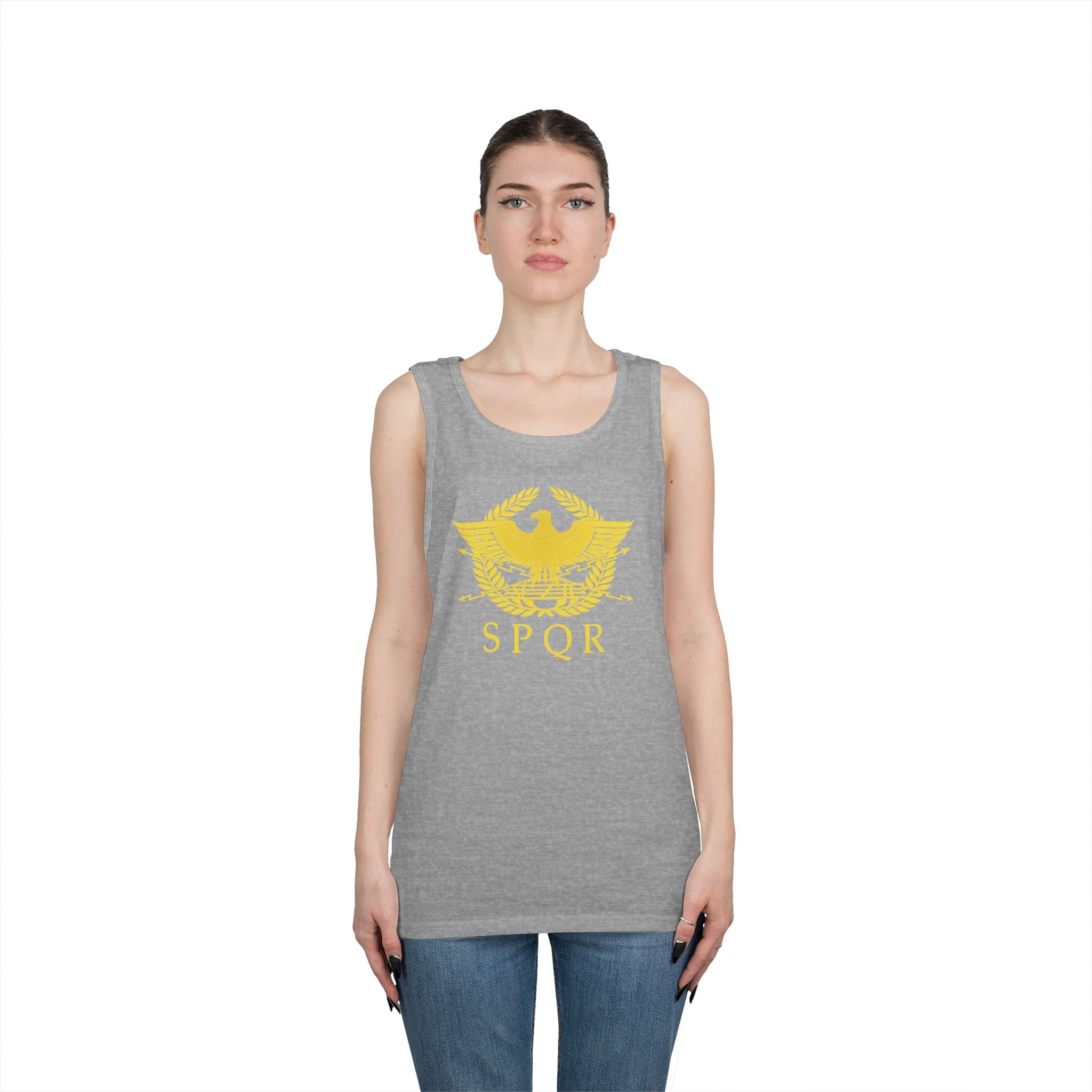 Roman Eagle SPQR Unisex Heavy Cotton Tank Top