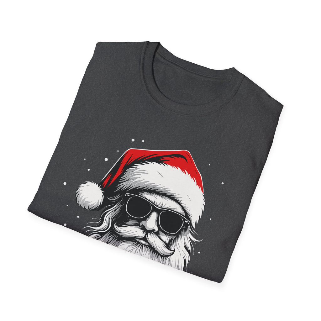 Santa with Sunglasses T-Shirt | Funny Christmas Tee | Cool Holiday Shirt