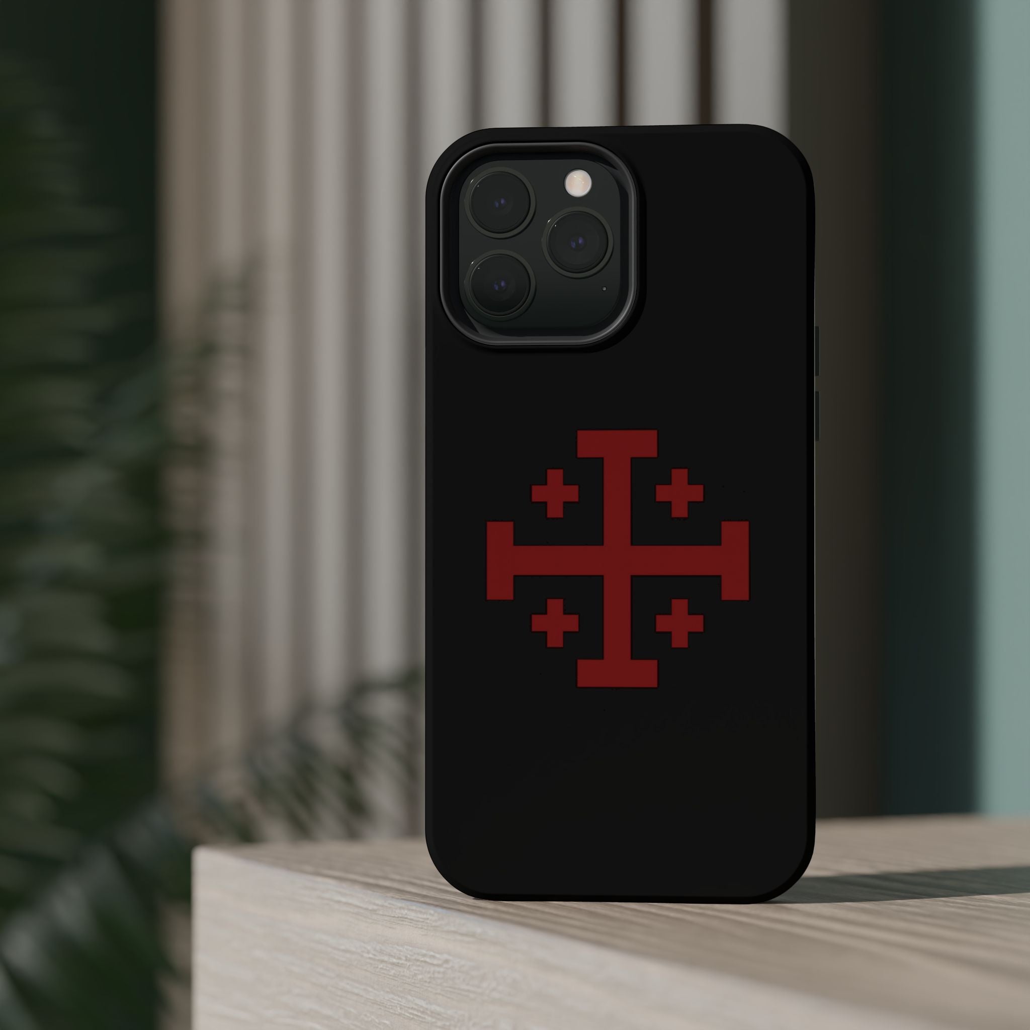Cross Of Jerusalem Red Design Magnetic Impact-Resistant Cases