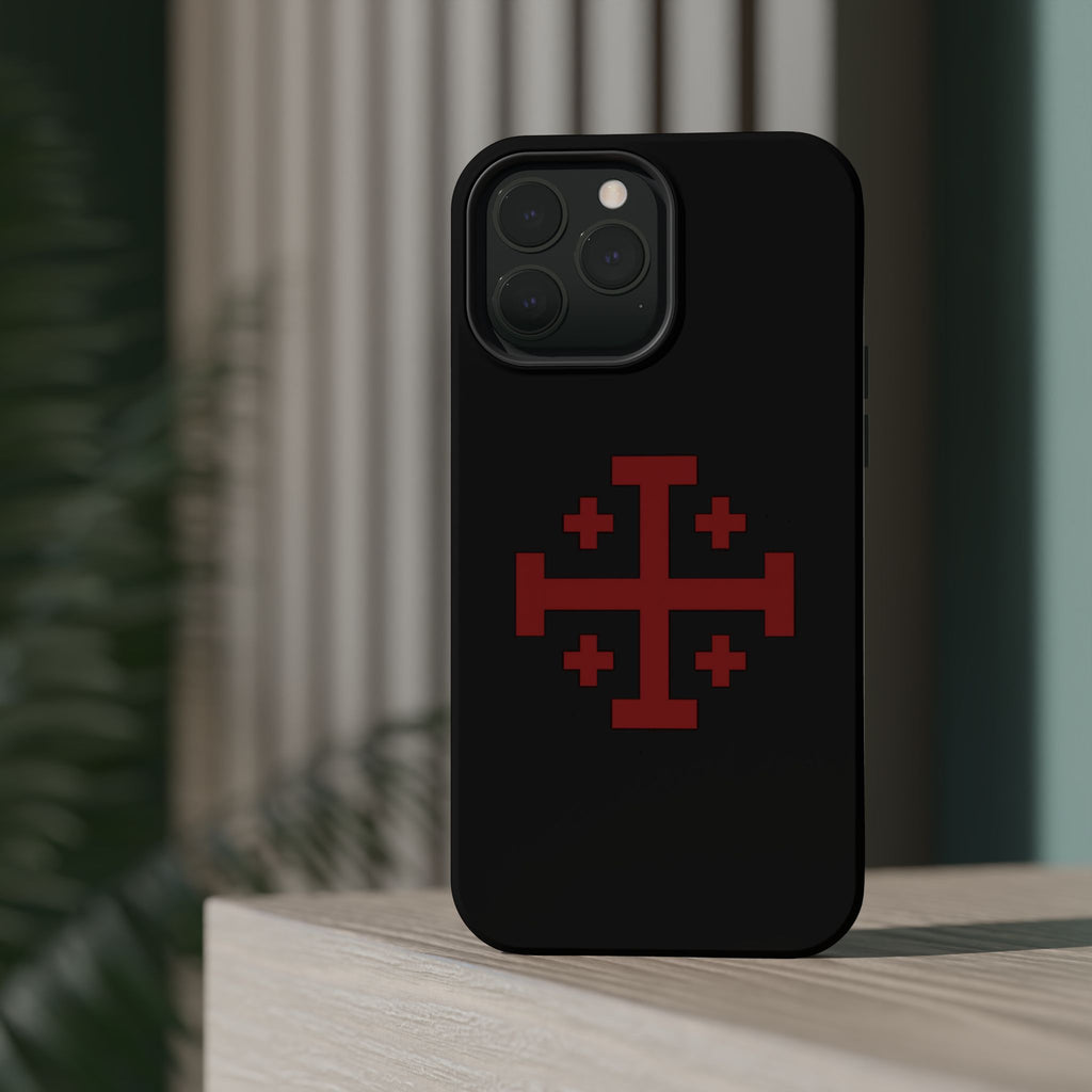 Cross Of Jerusalem Red Design Magnetic Impact-Resistant Cases