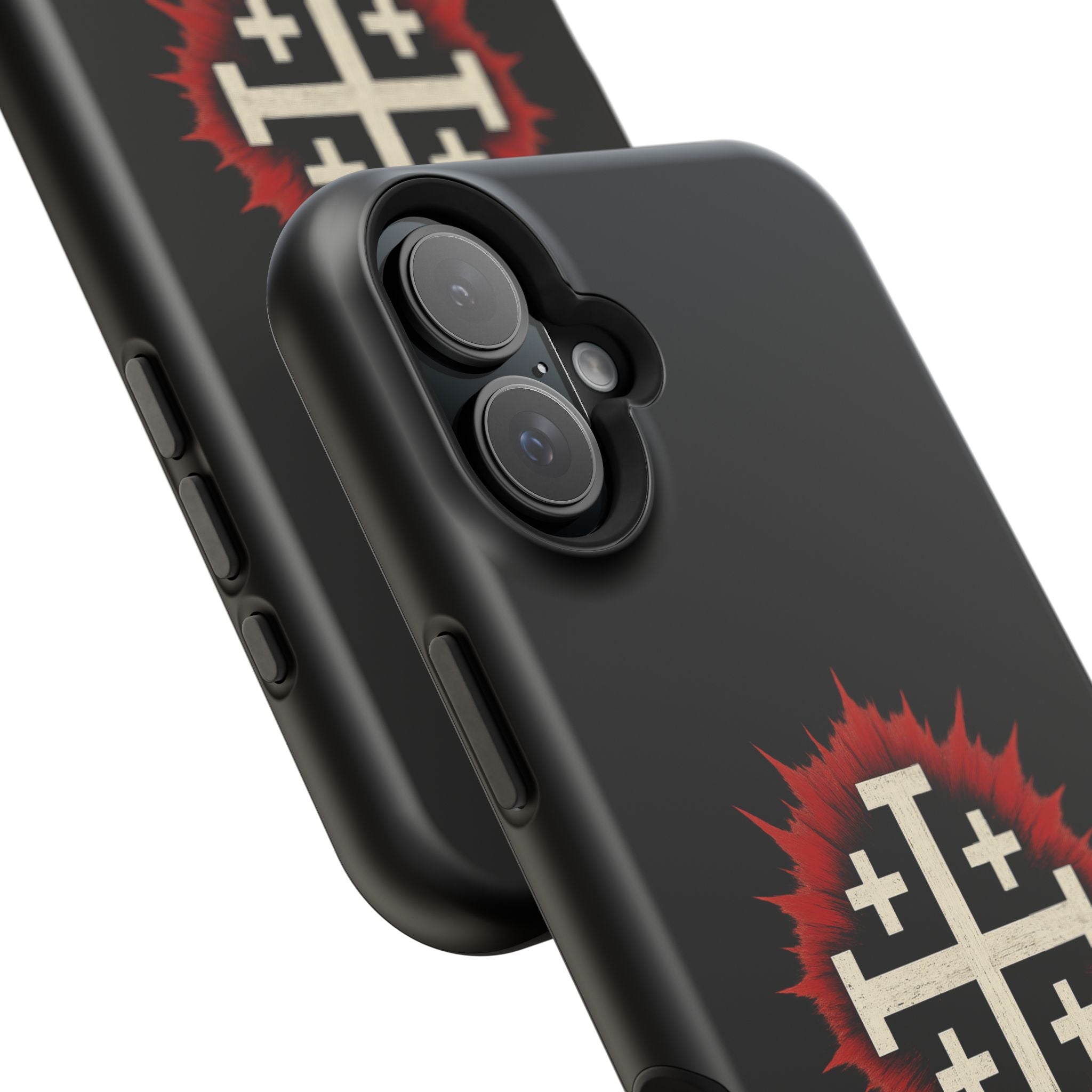 Cross Graphic Impact-Resistant Magnetic Phone Case