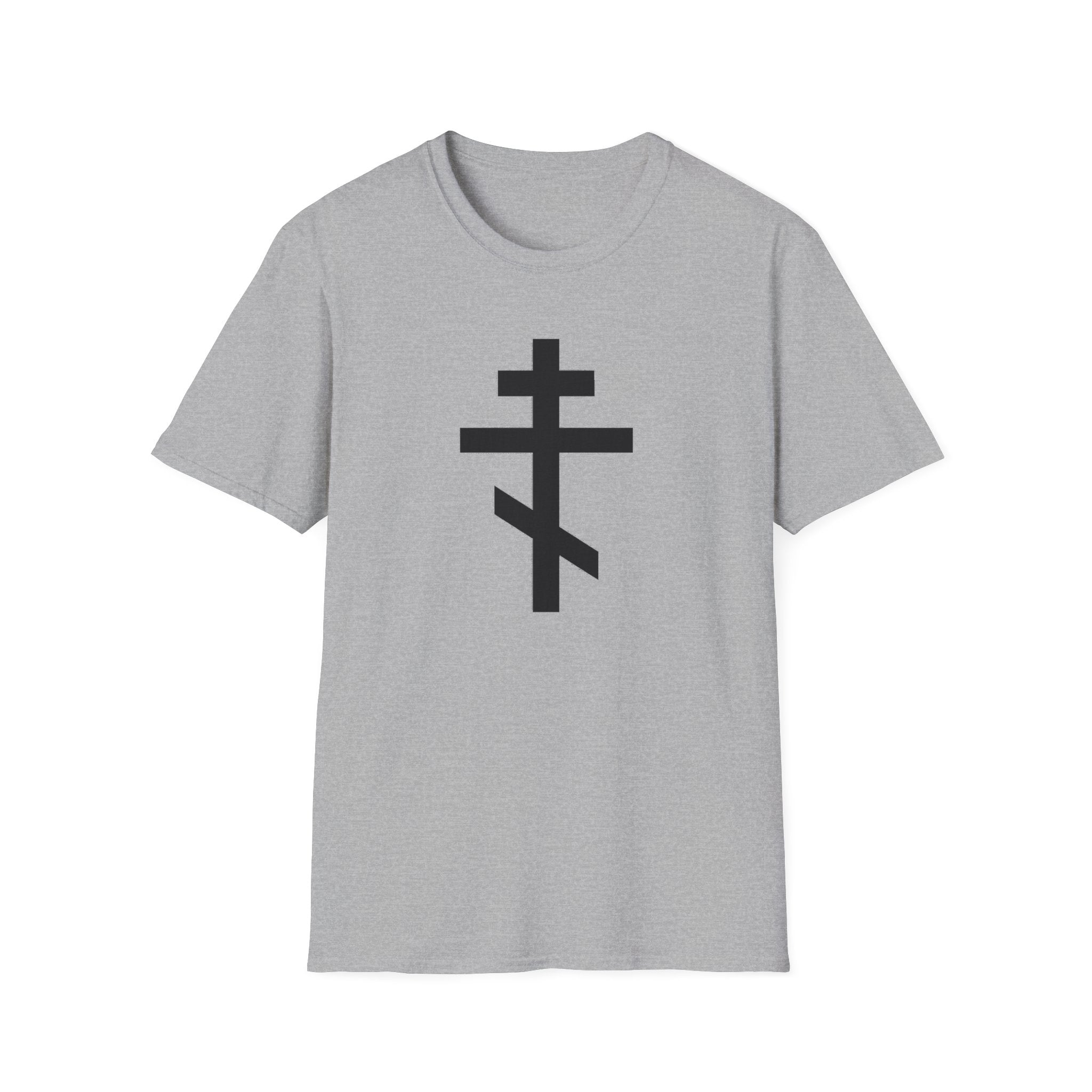 Crucifix Black Unisex Cotton Softstyle T-Shirt