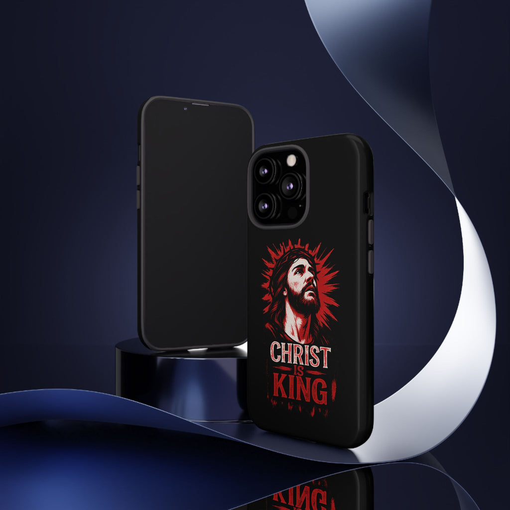 Christ is King Phone Case, Tough Phone Cover for Christian Faith