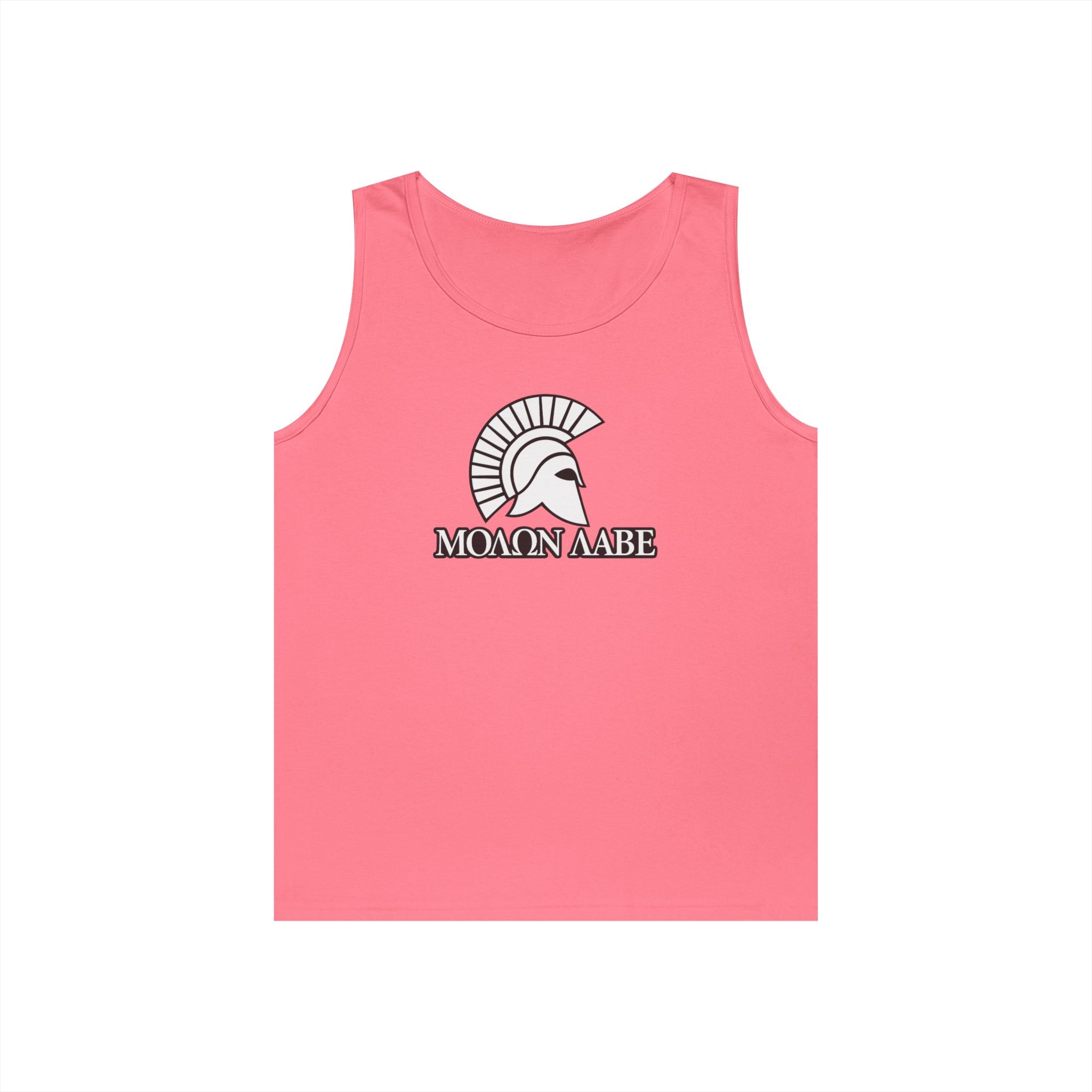 Molon Labe "Come and Take It!" in Greek Heavy Cotton Tank Top