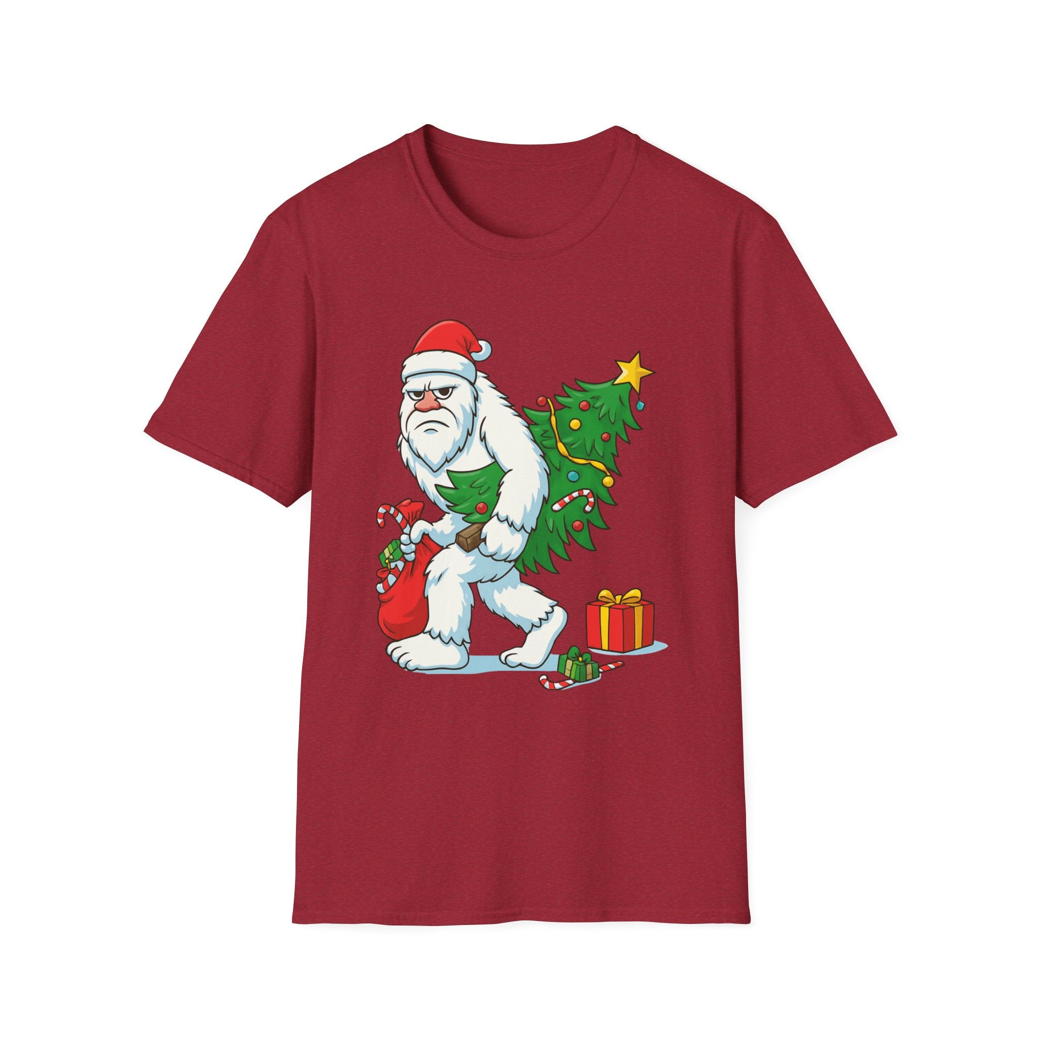 Yeti Stole Christmas T-Shirt | Funny Holiday Tee | Festive Unisex Cotton Shirt