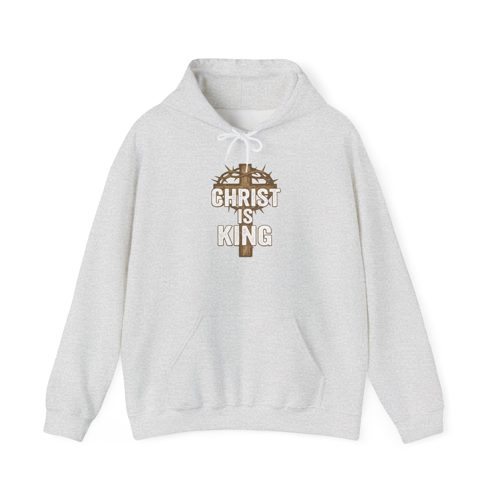 Christ is King Hooded Crucifix Sweatshirt