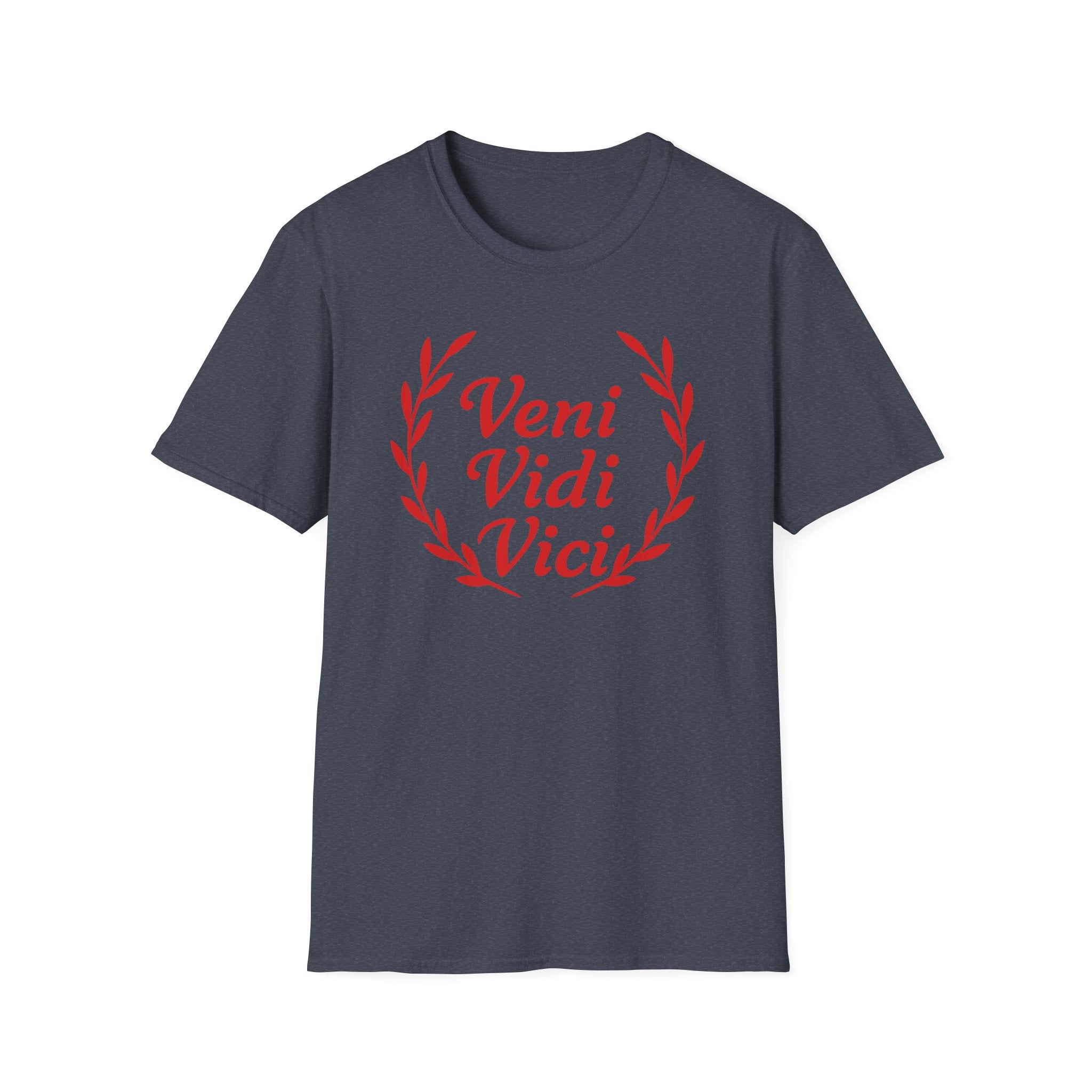 Veni Vidi Vici Light Red Design Softstyle Cotton T-Shirt