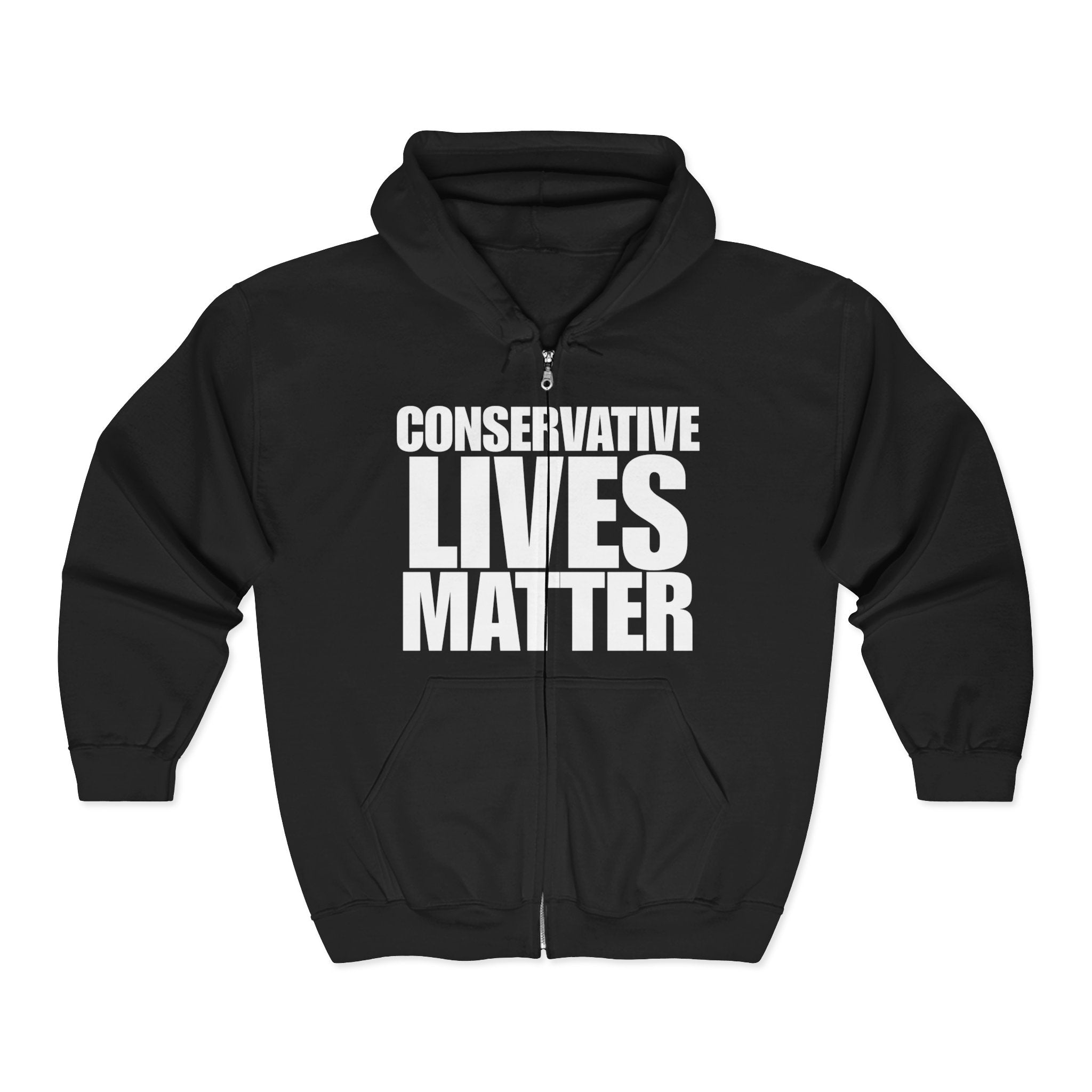 Conservative Lives Matter Full Zip Hoodie Sweatshirt