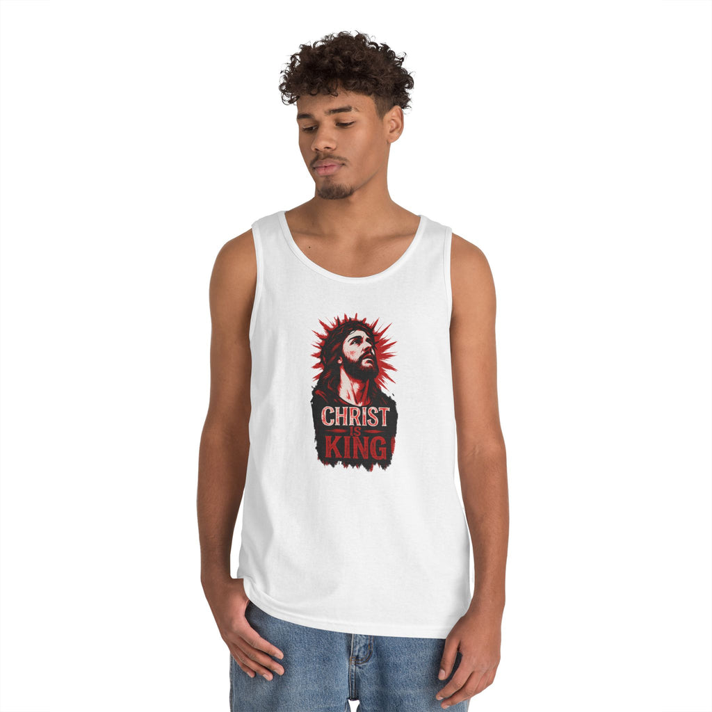 Christ is King Unisex Heavy Cotton Tank Top