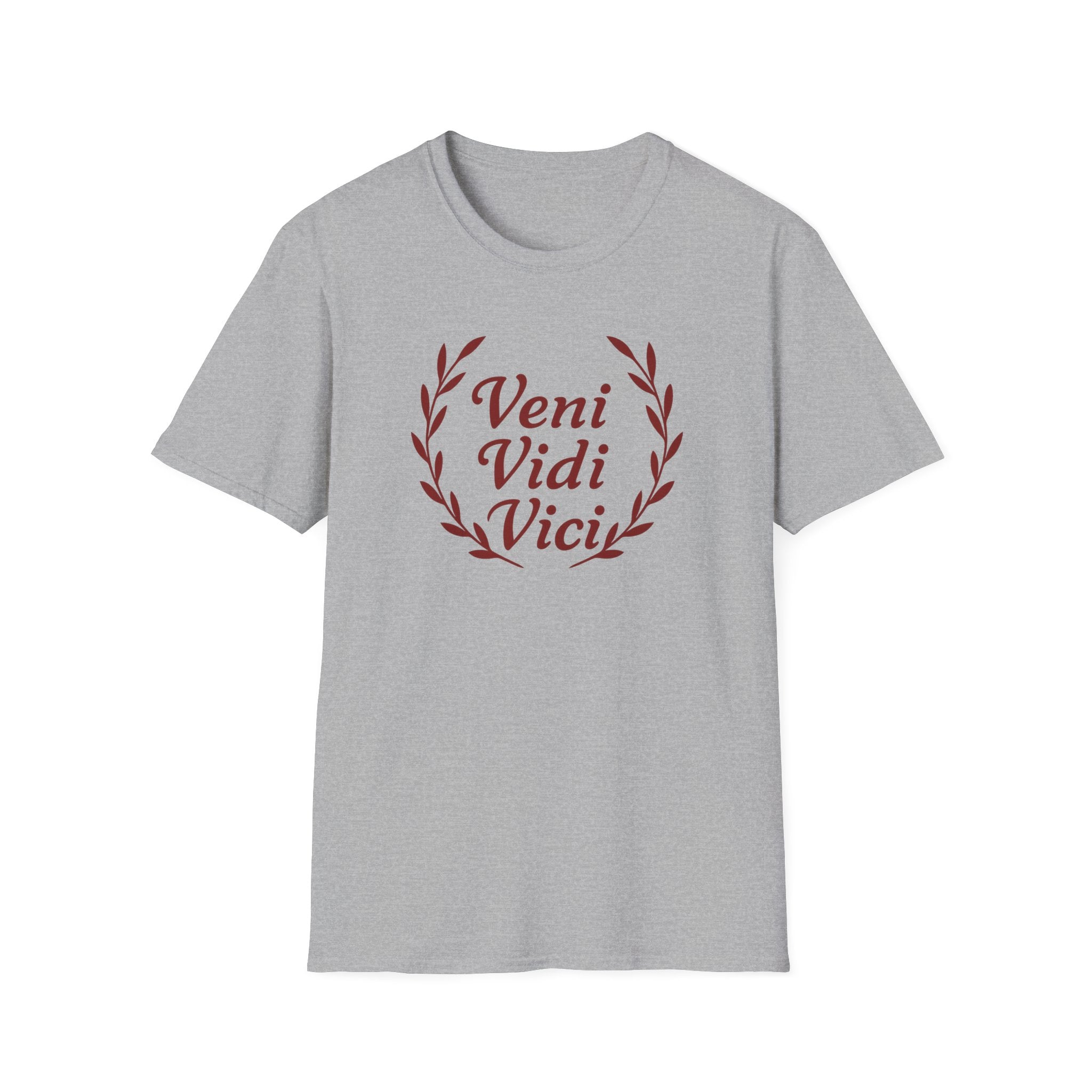 Veni Vidi Vici Red Design Softstyle T-Shirt