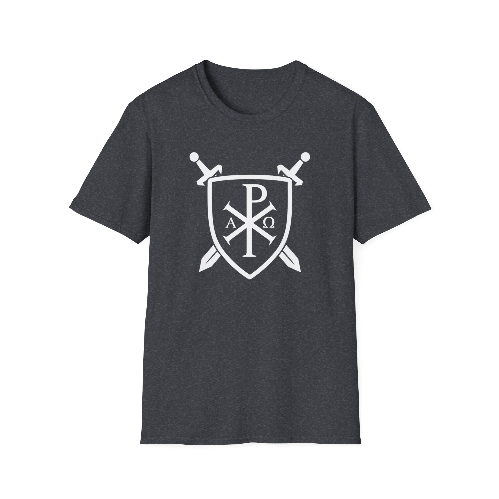 Unique Pi Chi Rho Crest Shield White Design Softstyle T-Shirt