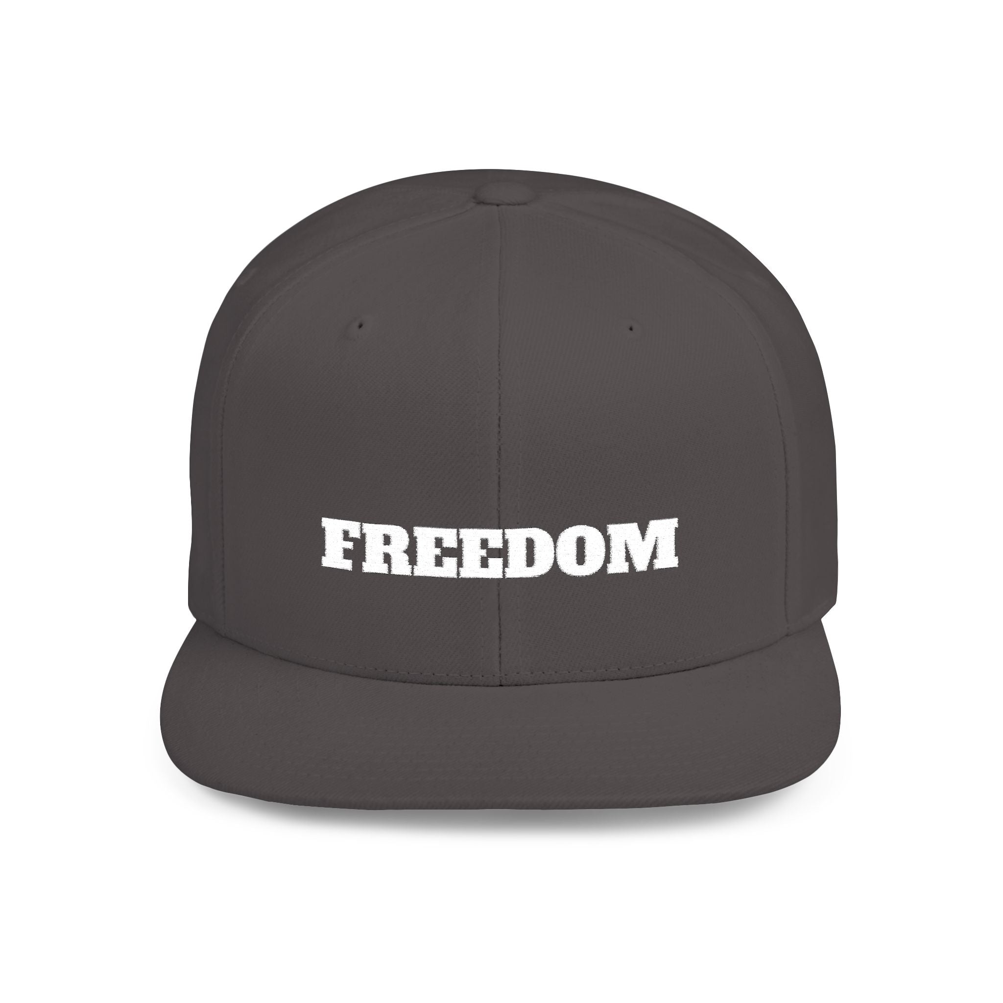 Freedom Flat Bill Snapback Cap, Freedom Adjustable Hat