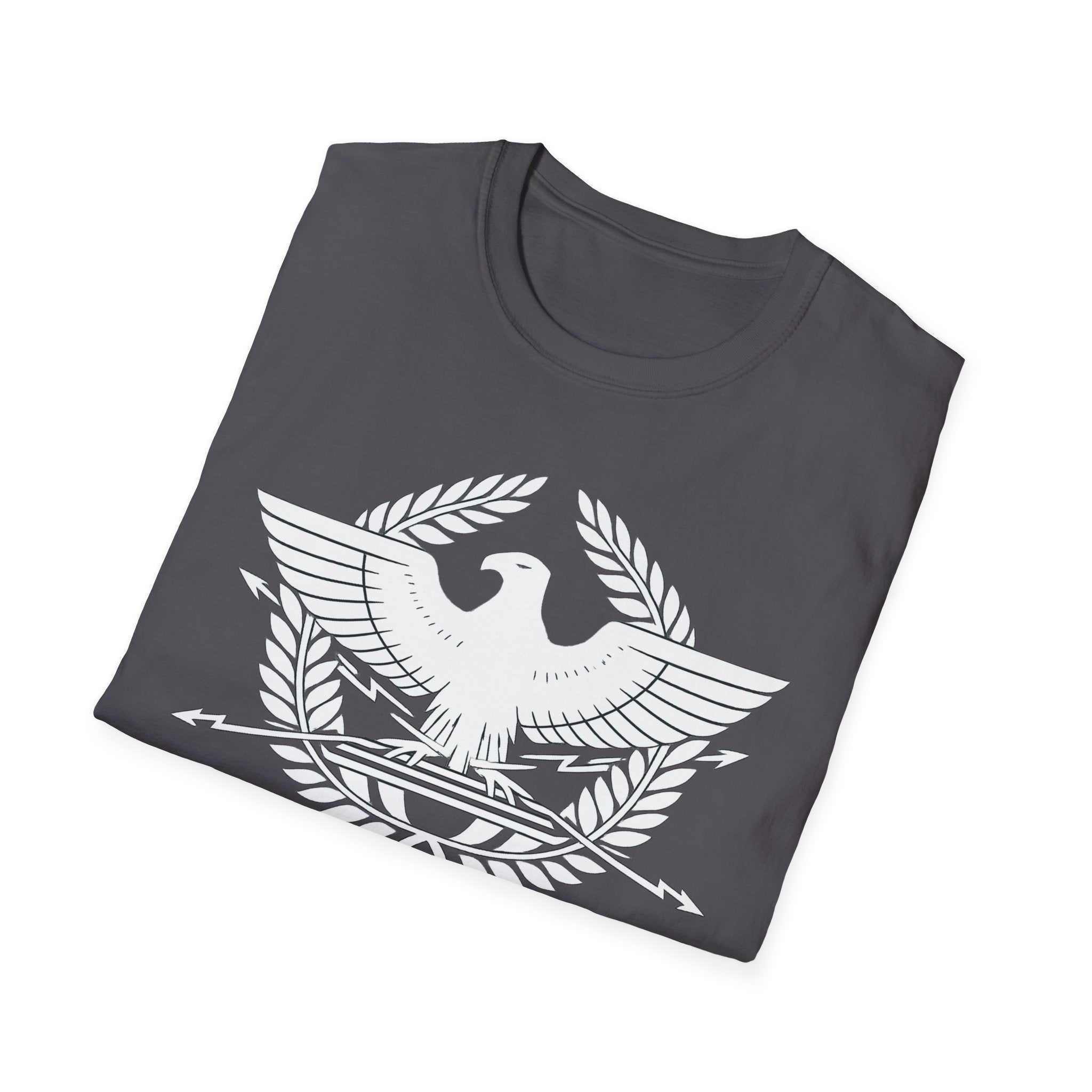 SPQR Roman Eagle White Design Softstyle T-Shirt