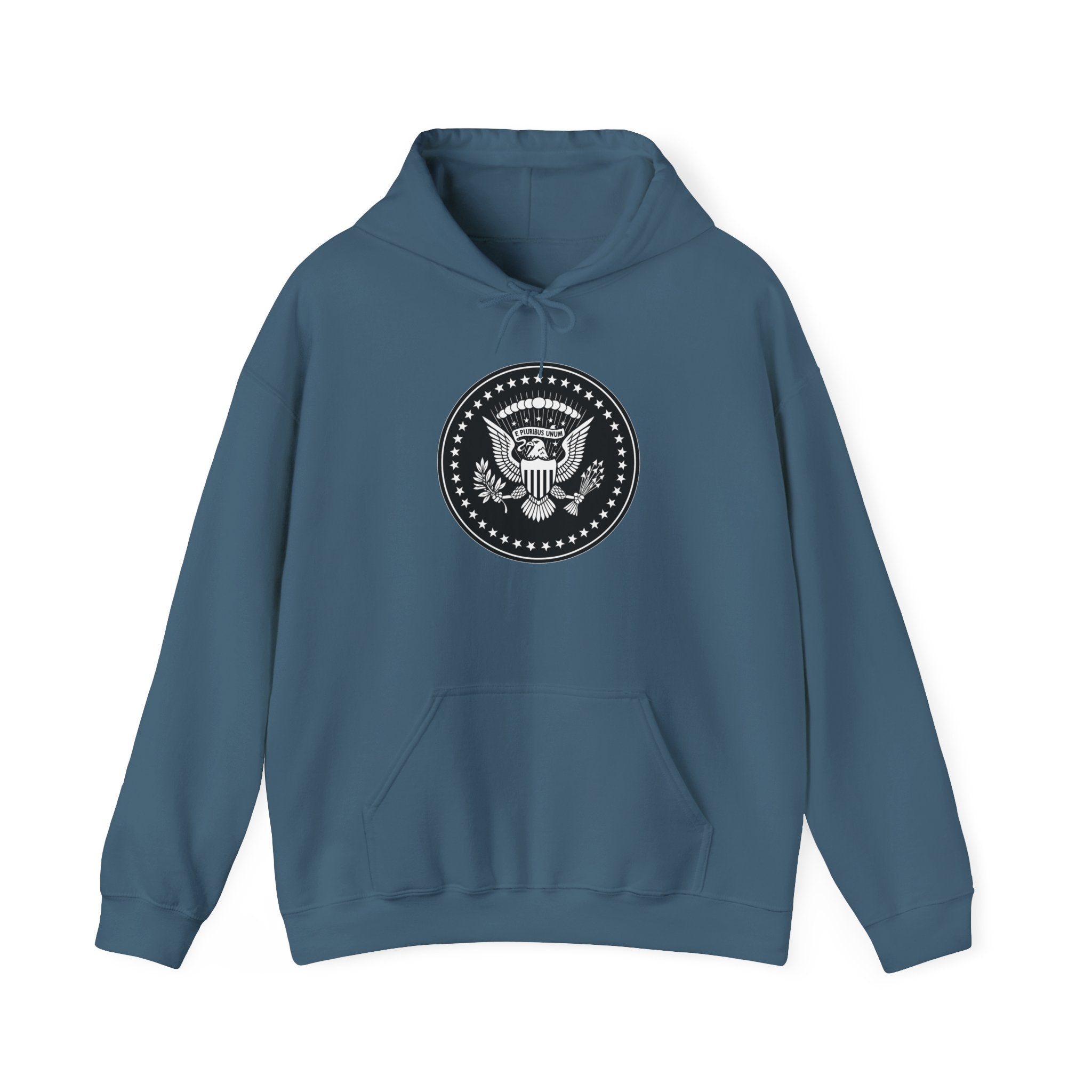 Presidential Seal American Eagle Graphic Pull Over Hoodie Sweatshirt