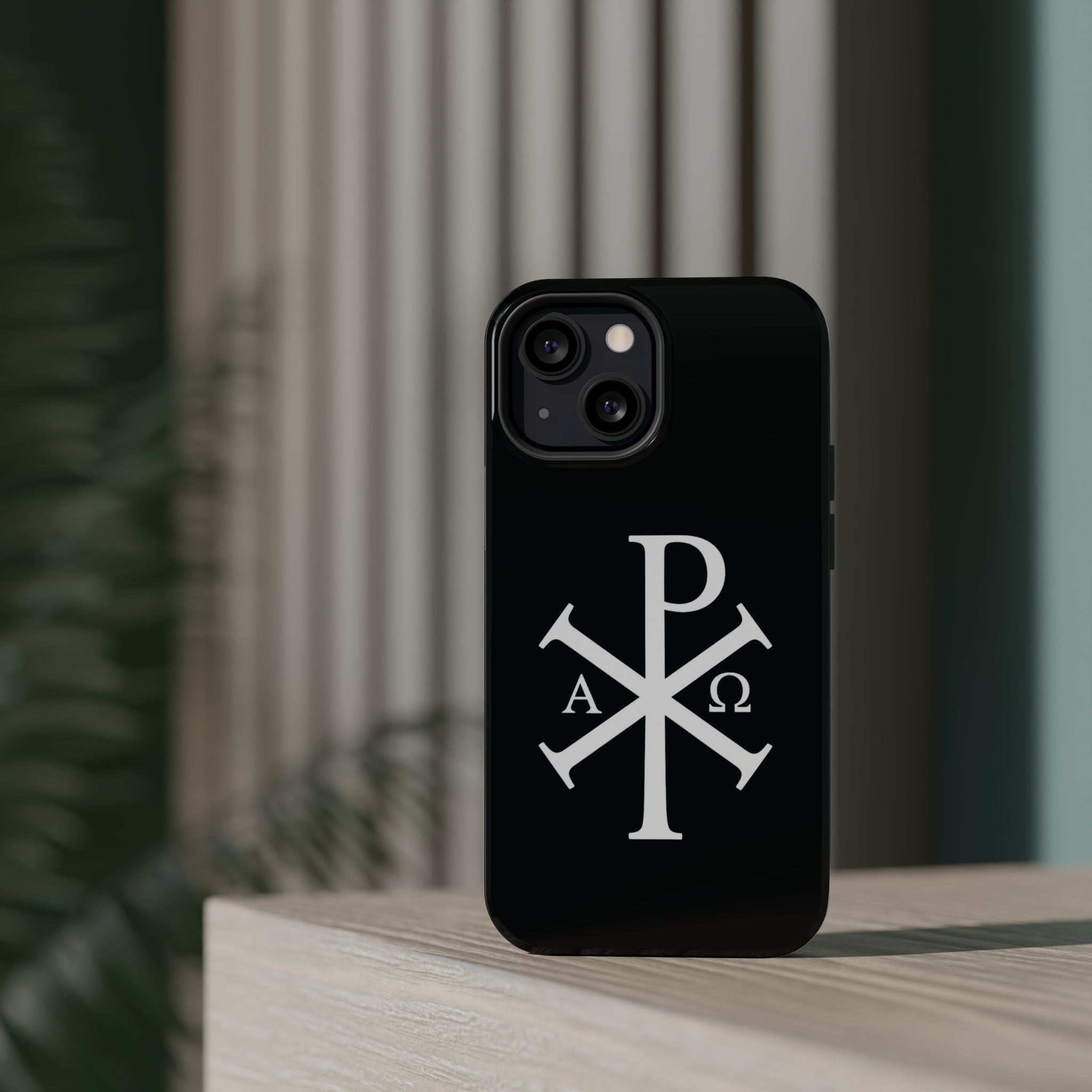Pi Chi Rho White Design Magnetic Impact-Resistant Cases