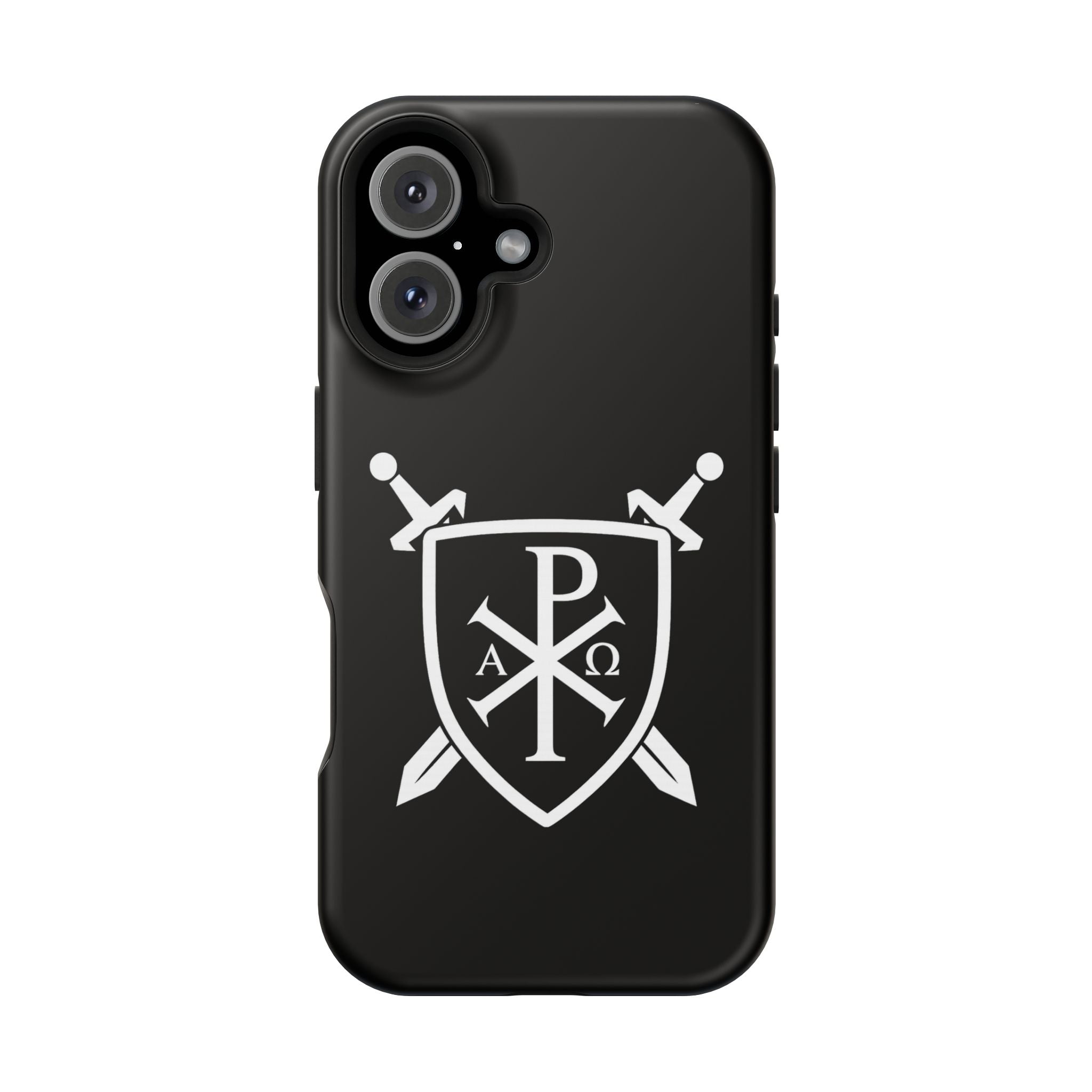 Swords and Shield Pi Chi Rho Graphic Design Magnetic Impact-Resistant Cases