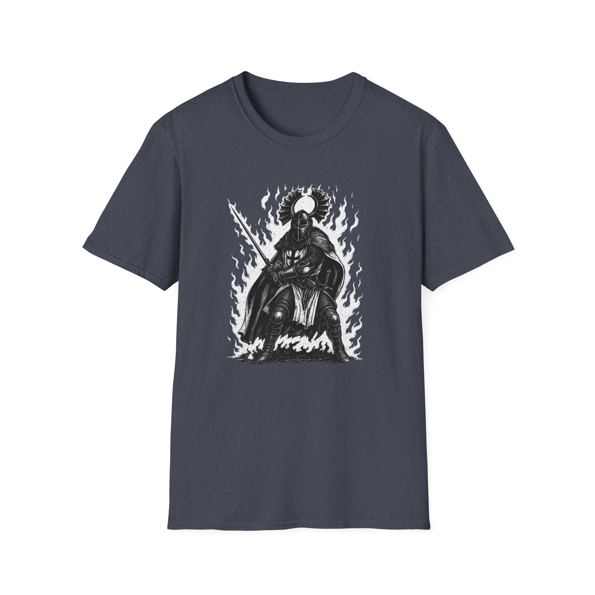 Teutonic Knight With Aura Soft Style Cotton Shirt T-Shirt
