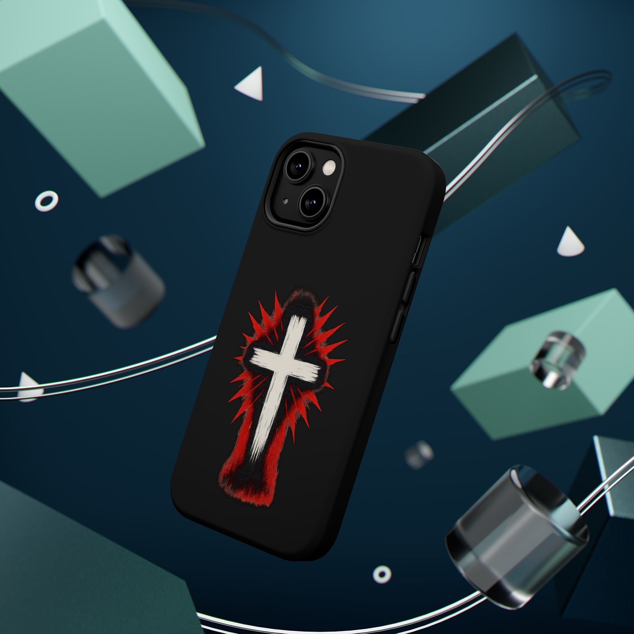 Crucifix Magnetic Impact Resistant Phone Case